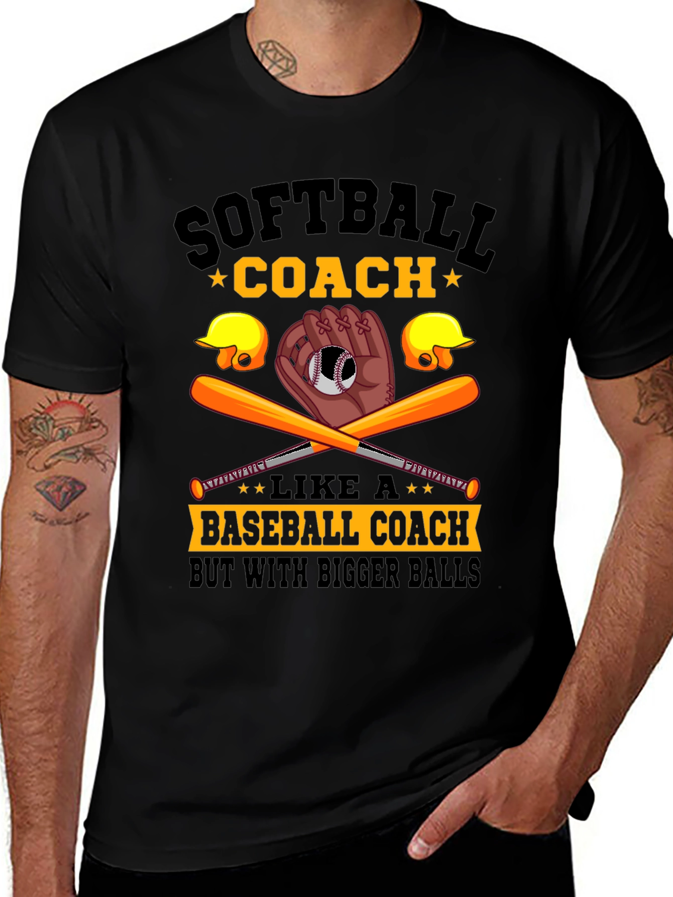 Softball Coach Graphic T-Shirt