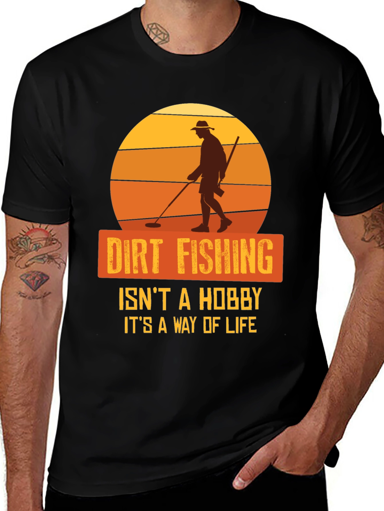 Variant 4 of Dirt Fishing T-Shirt - Hobby or Lifestyle?