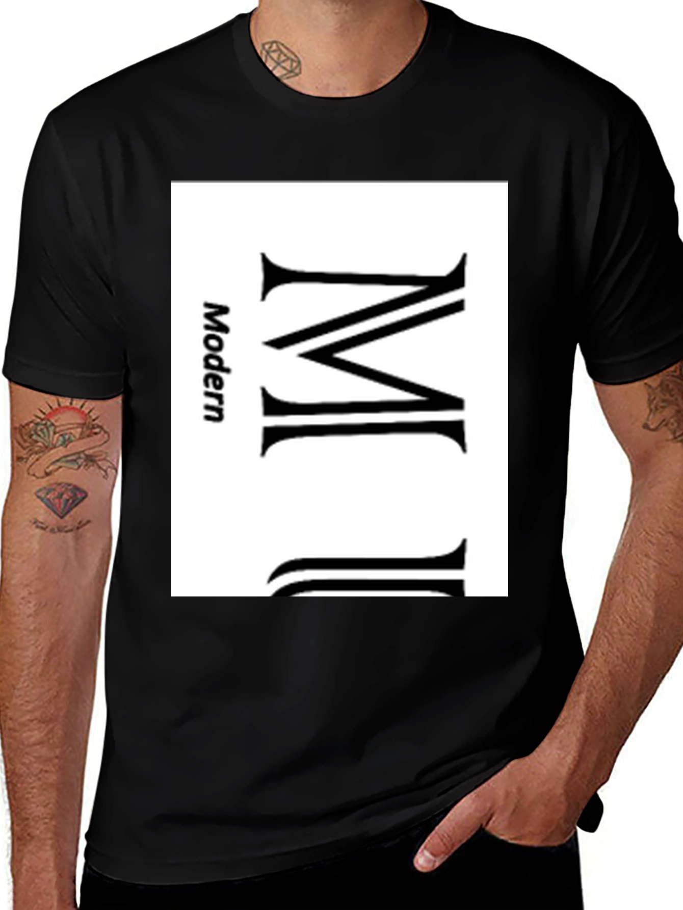 Variant 22 of Modern MJ Graphic Tee - Black Cotton