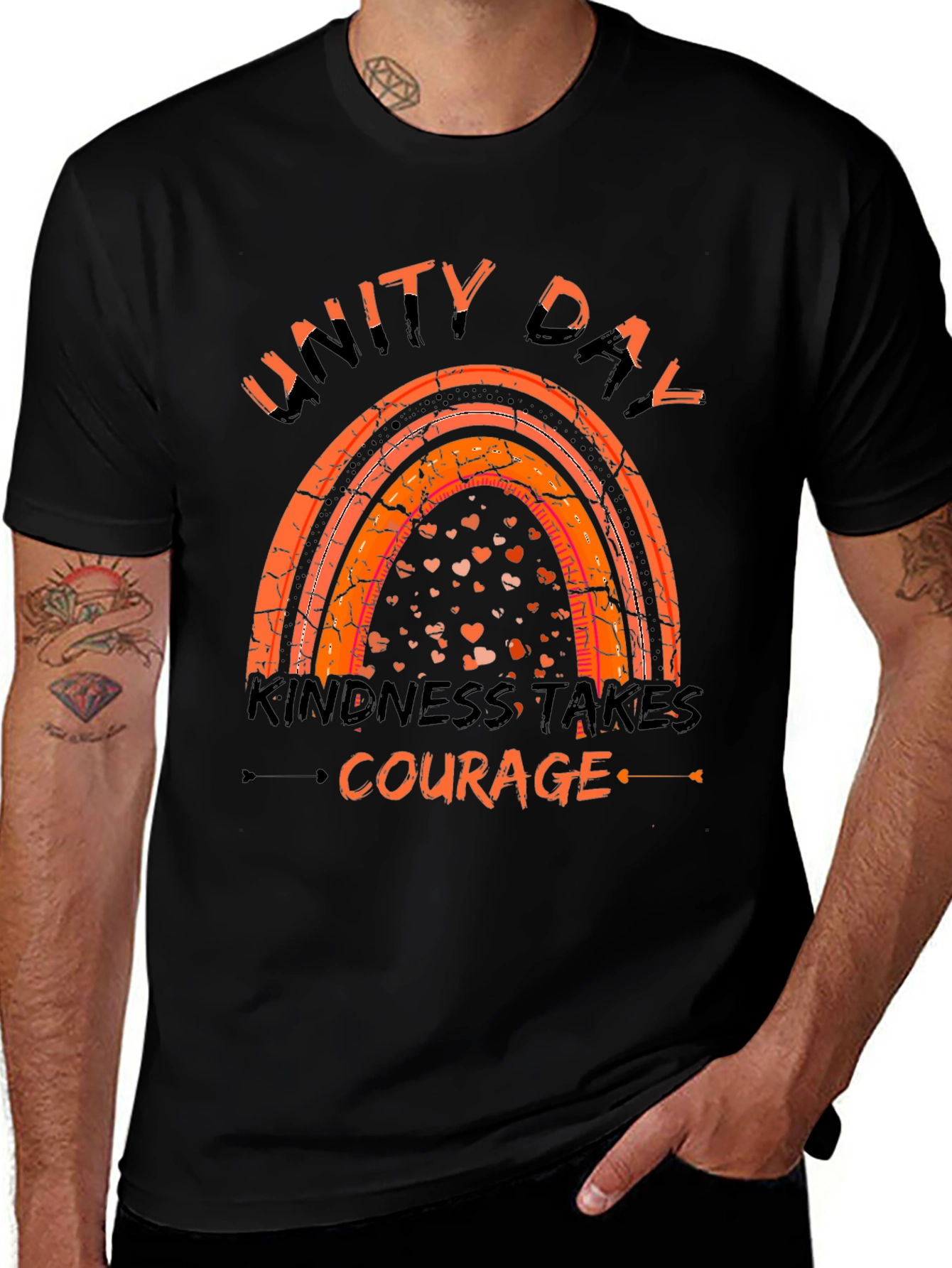 Unity Day Kindness Takes Courage Graphic T-Shirt