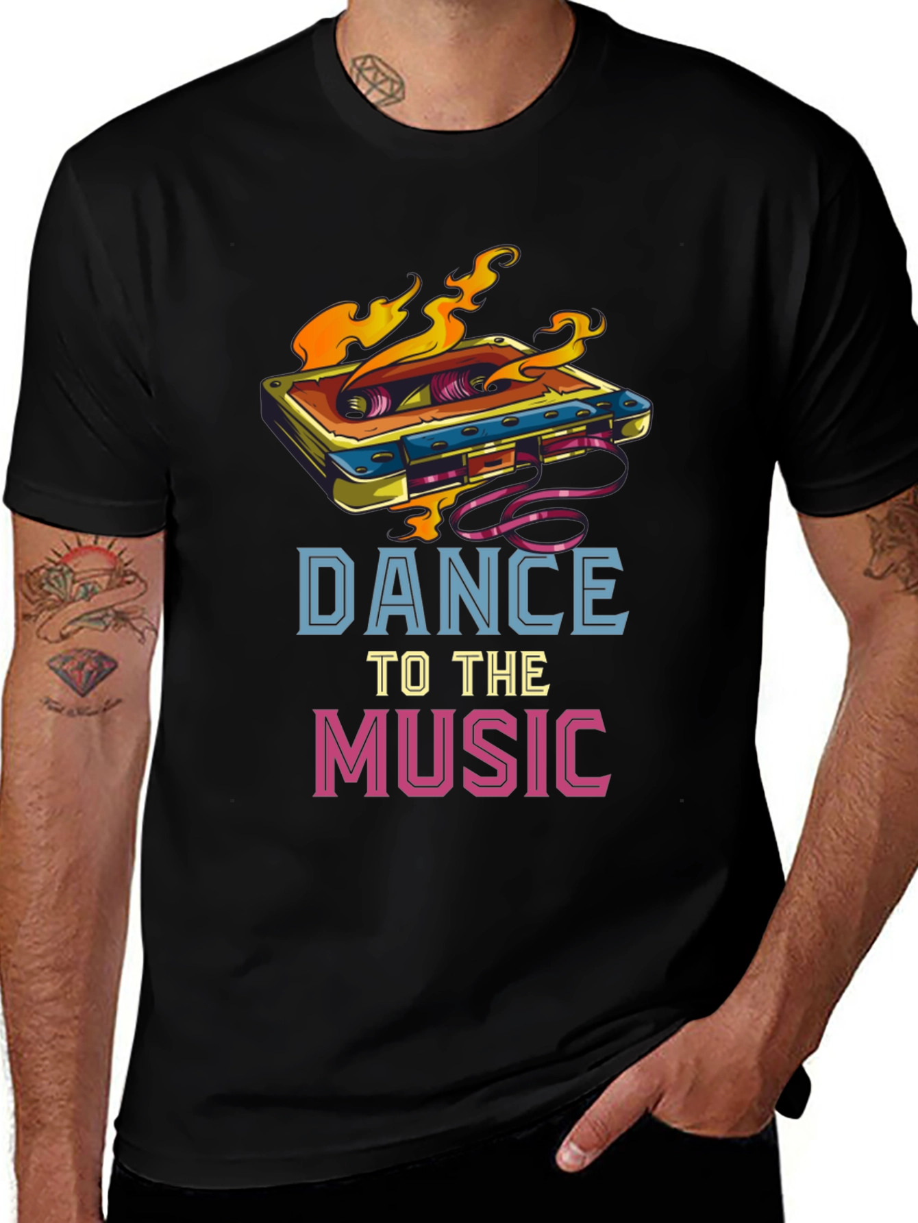 Variant 5 of Dance to the Music Graphic Tee