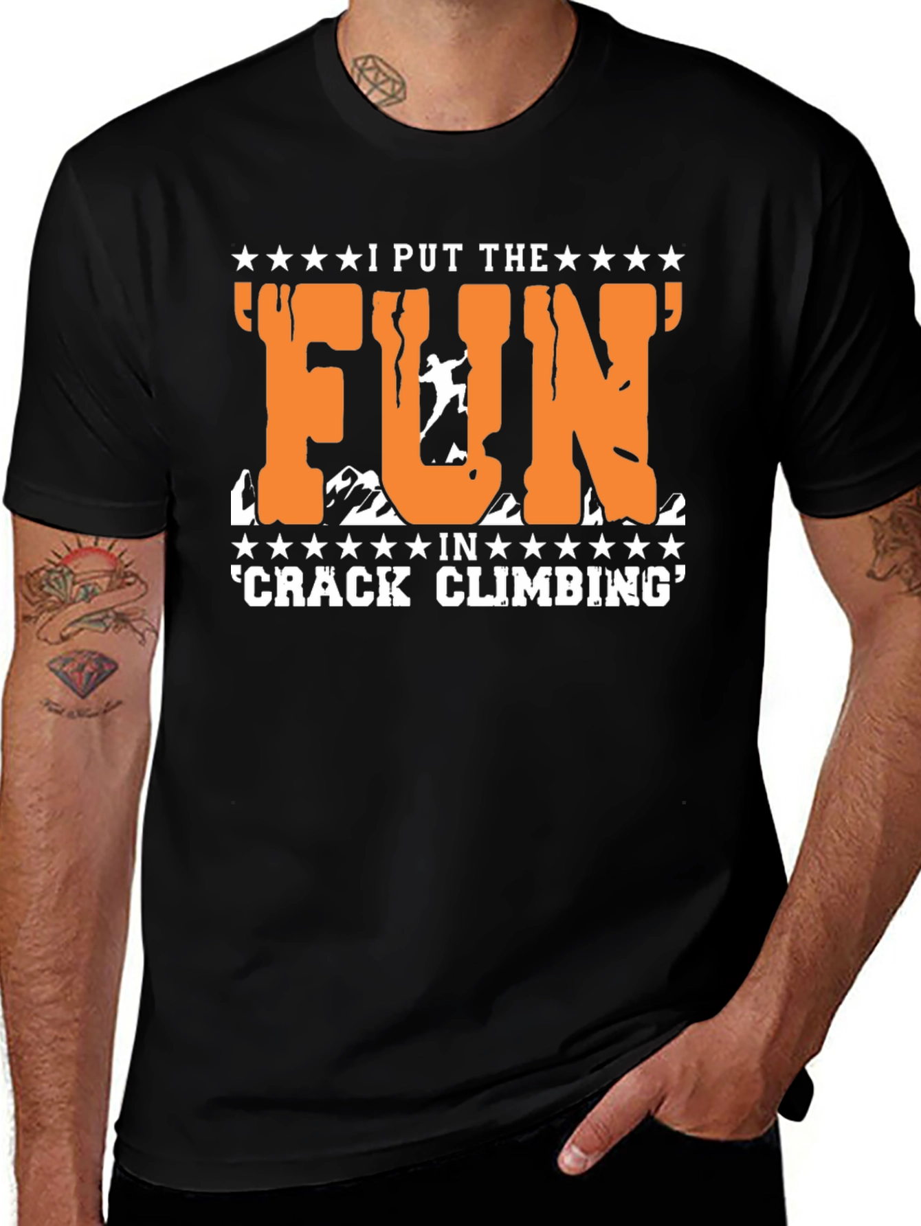 Crack Climbing Fun T-Shirt - Mountain Adventure Tee