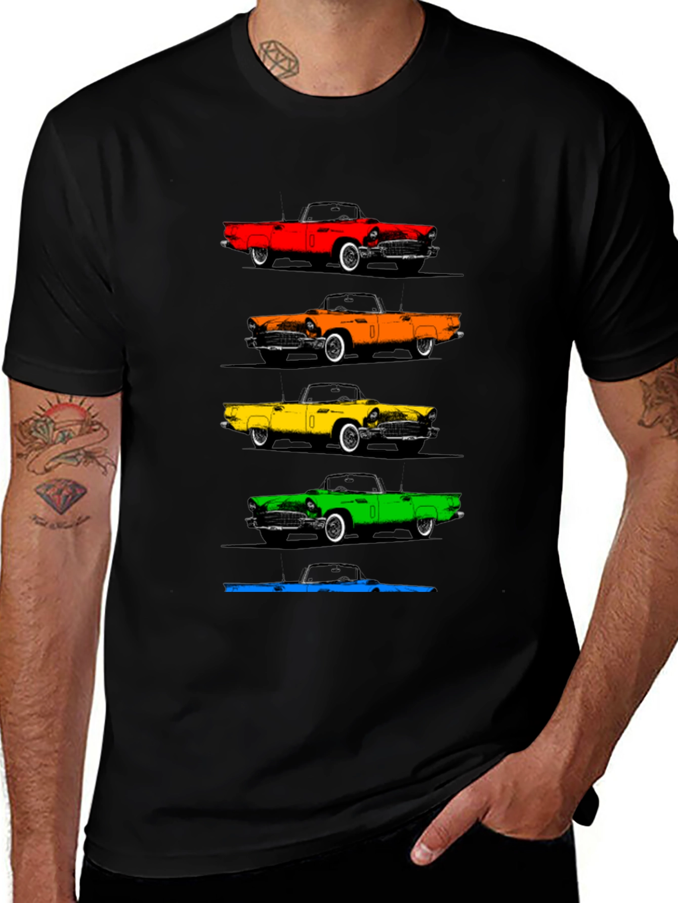 Variant 6 of Vintage Car T-Shirt - Retro Automotive Style