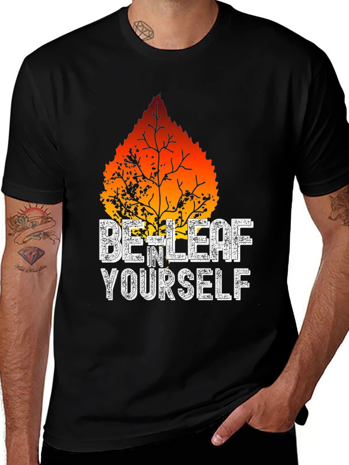Variant 24 of Be-Leaf Yourself Graphic T-Shirt