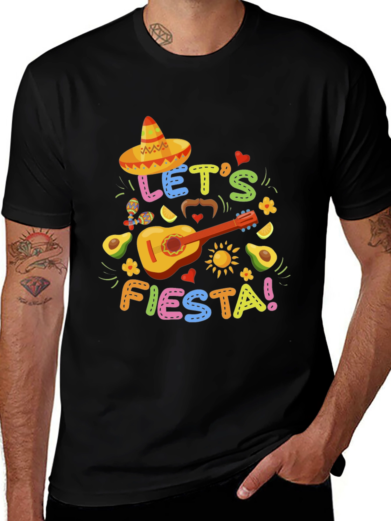 Let's Fiesta Graphic T-Shirt - Cinco de Mayo