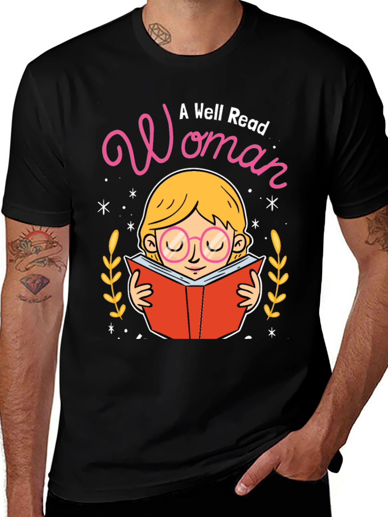 Variant 27 of Well Read Woman Graphic T-Shirt