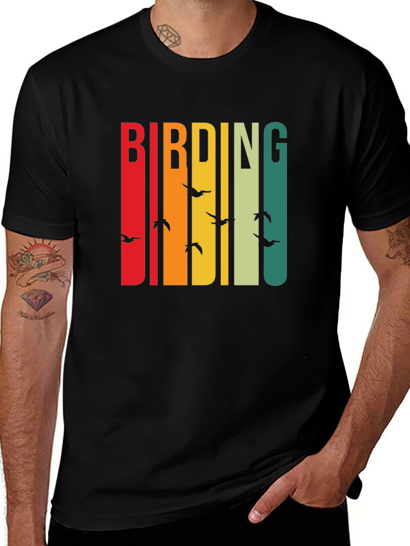 Variant 13 of Retro Birding T-Shirt - Nature Lover Tee