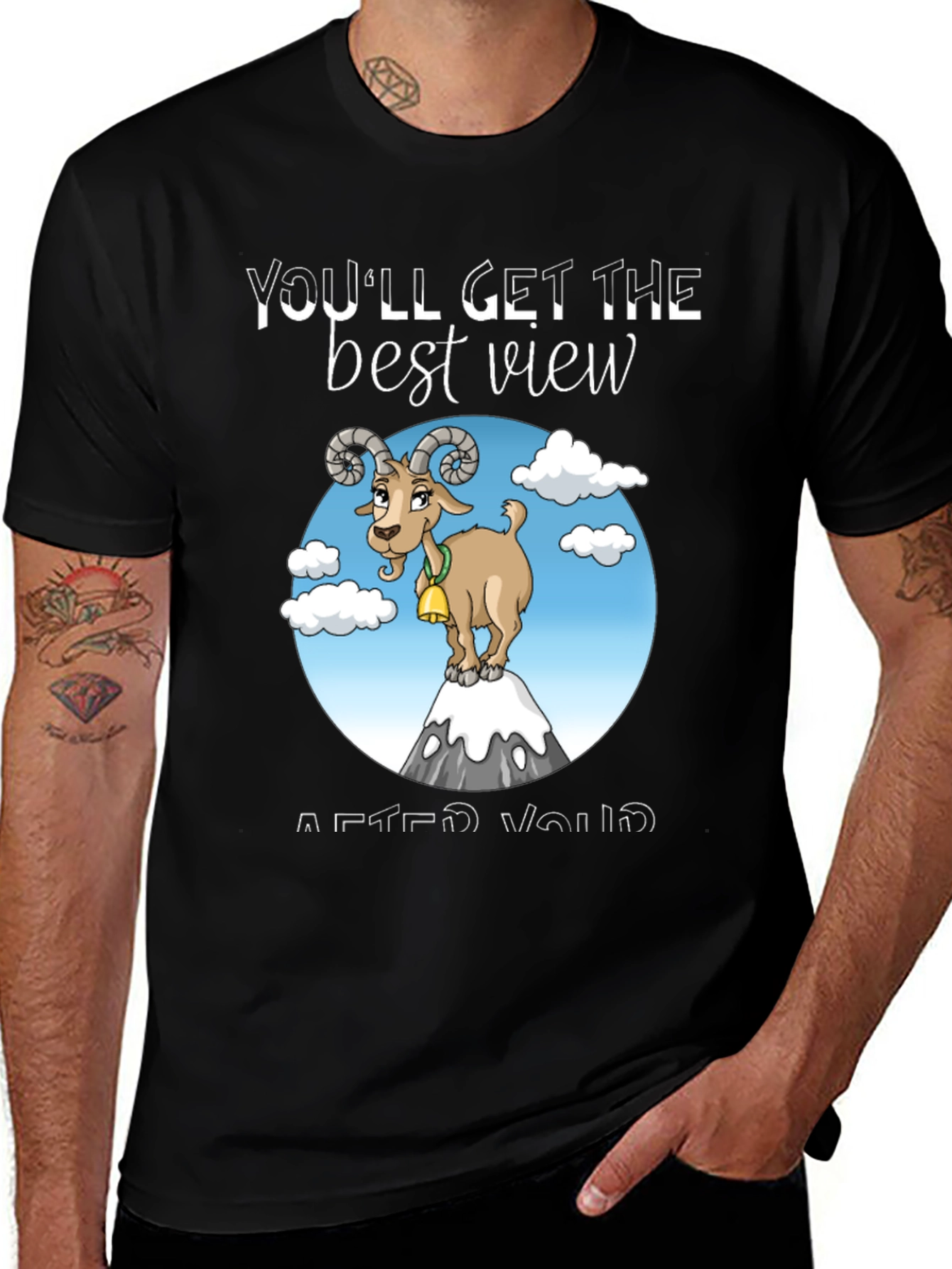 Variant 3 of Mountain Goat T-Shirt - You'll Get the Best View