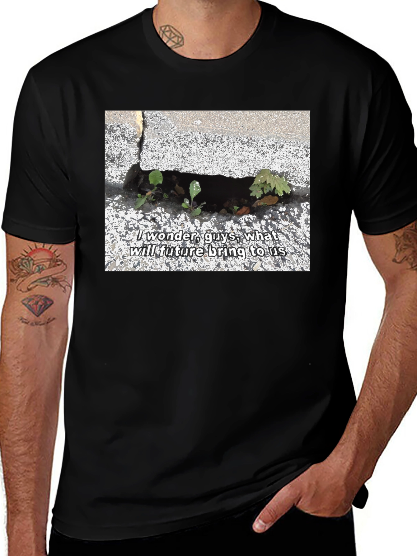 Nature-Inspired Graphic Tee - 'Future' Design