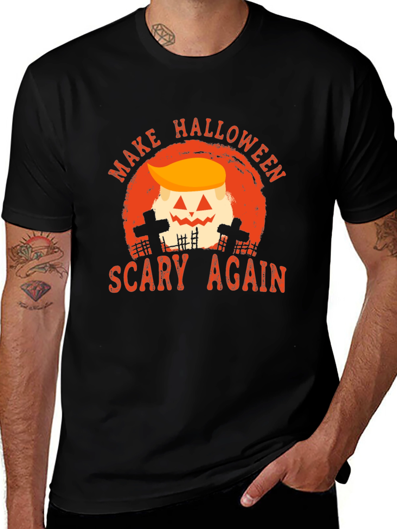 Variant 9 of Make Halloween Scary Again Graphic Tee