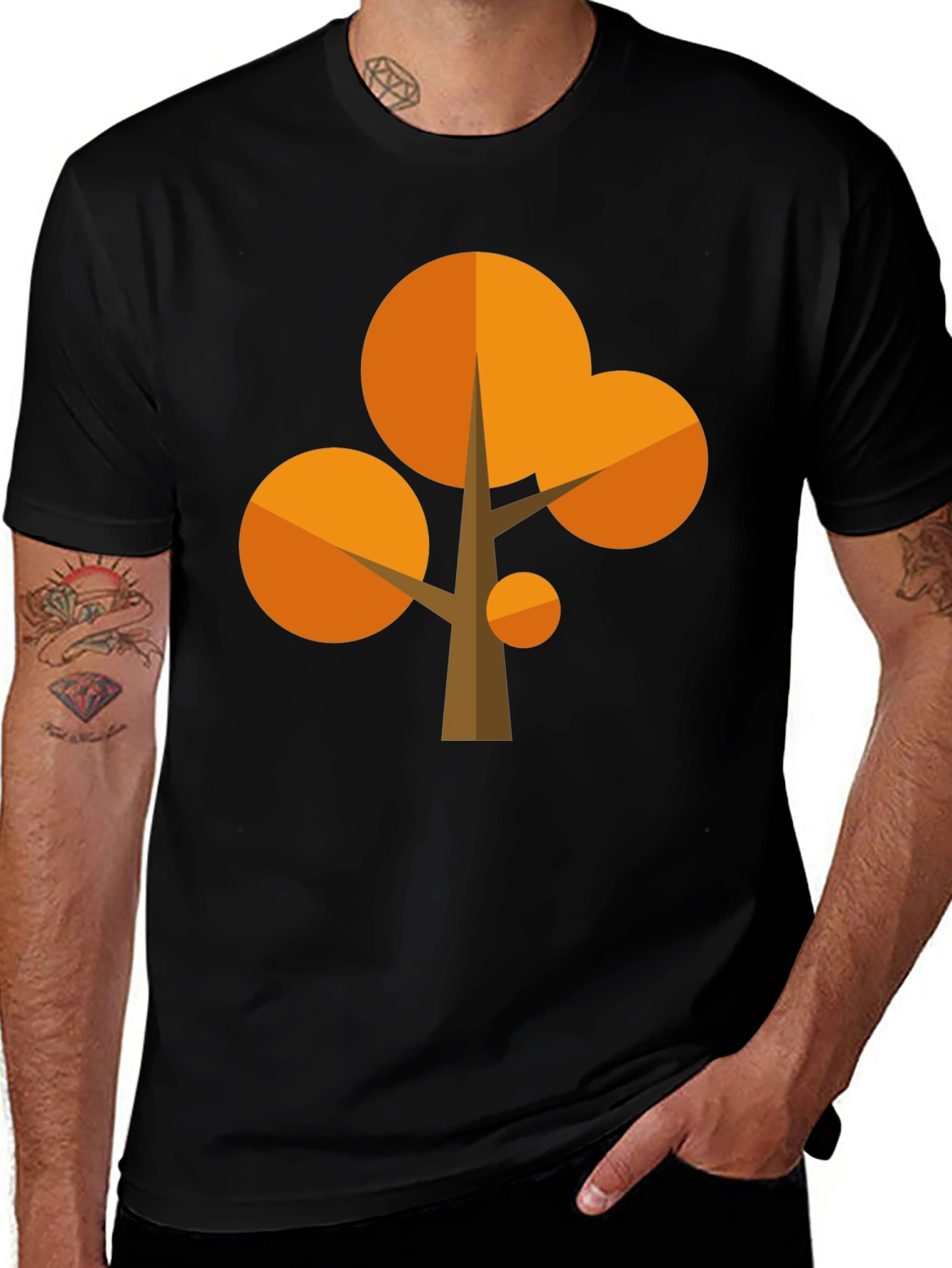 Variant 2 of Abstract Tree Graphic Tee - Stylish Casual Wear