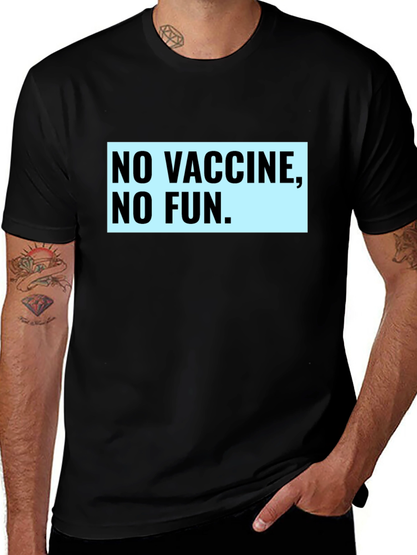 Variant 7 of No Vaccine No Fun Graphic Tee