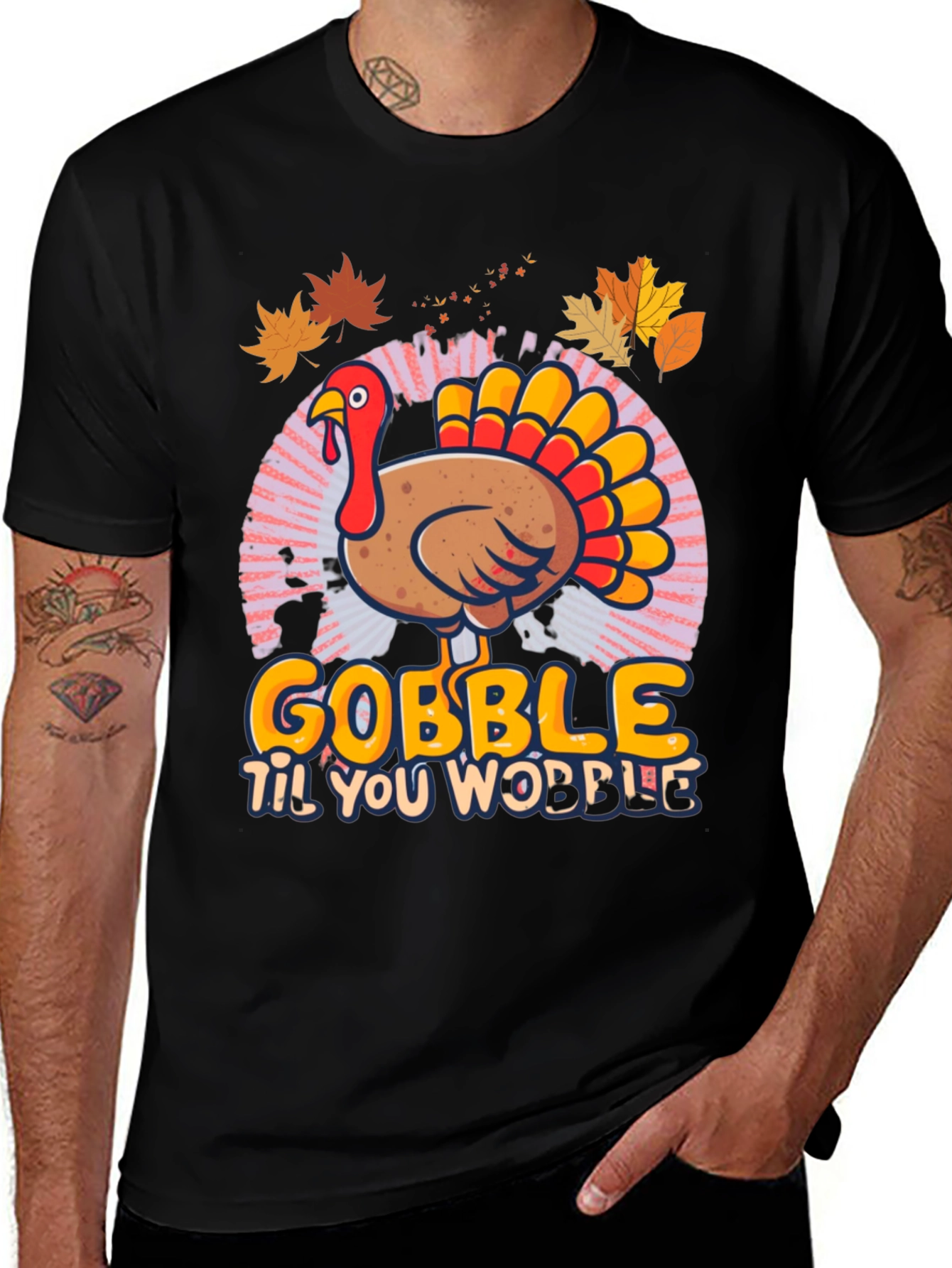 Gobble 'Til You Wobble Thanksgiving T-Shirt