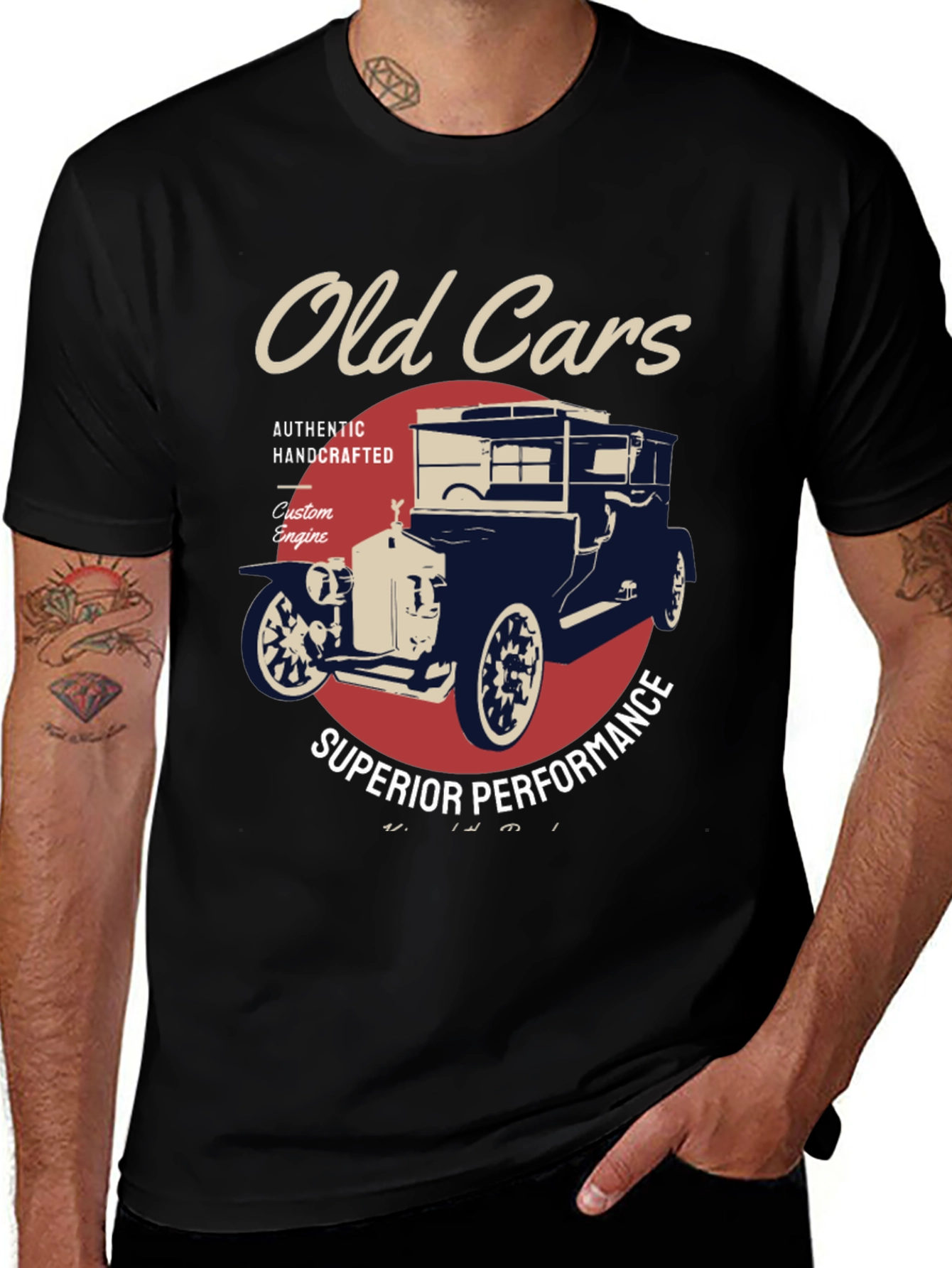 Vintage Car T-Shirt - Old Cars, Superior Performance