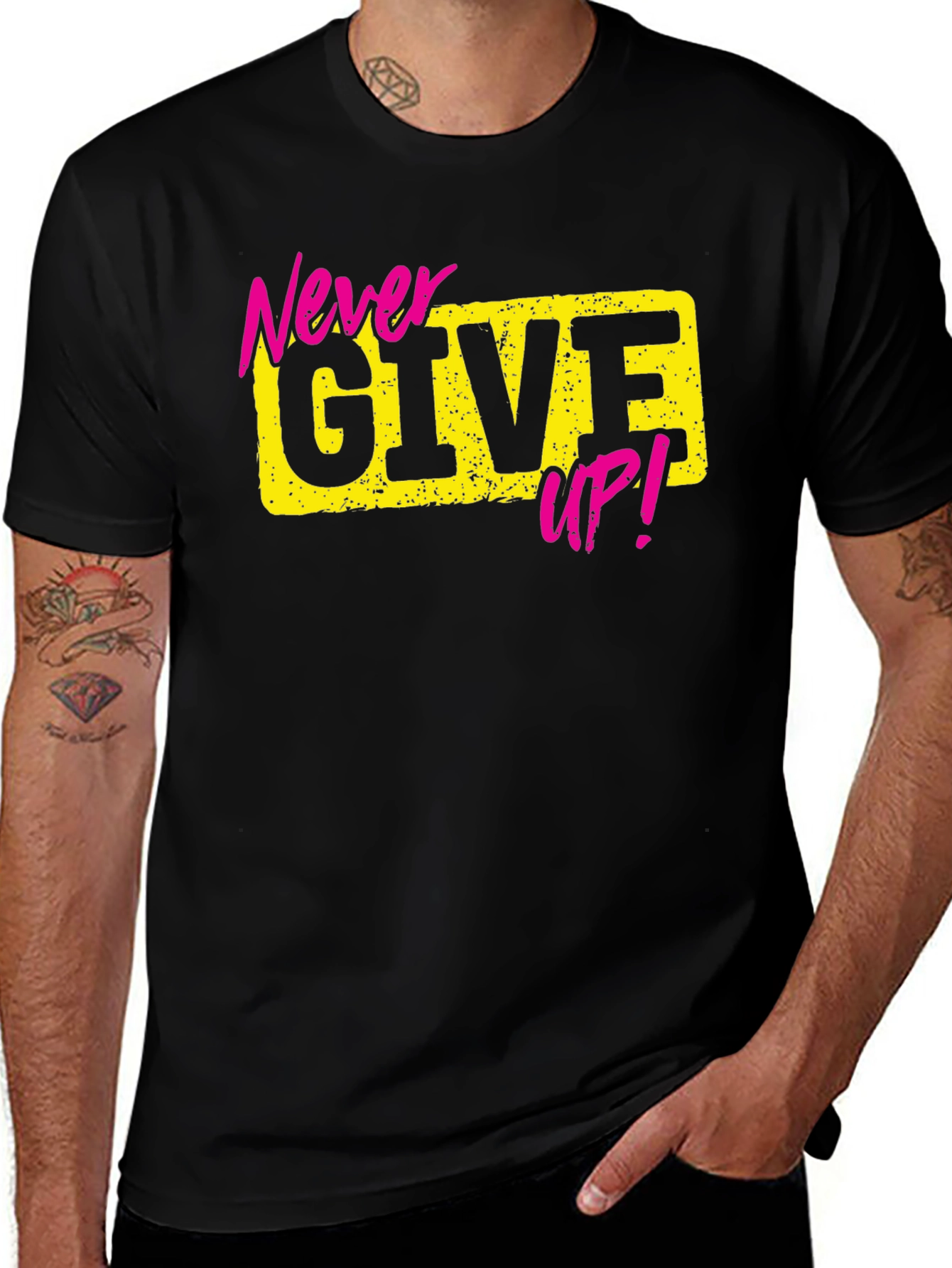 Variant 9 of Never Give Up Graphic Tee