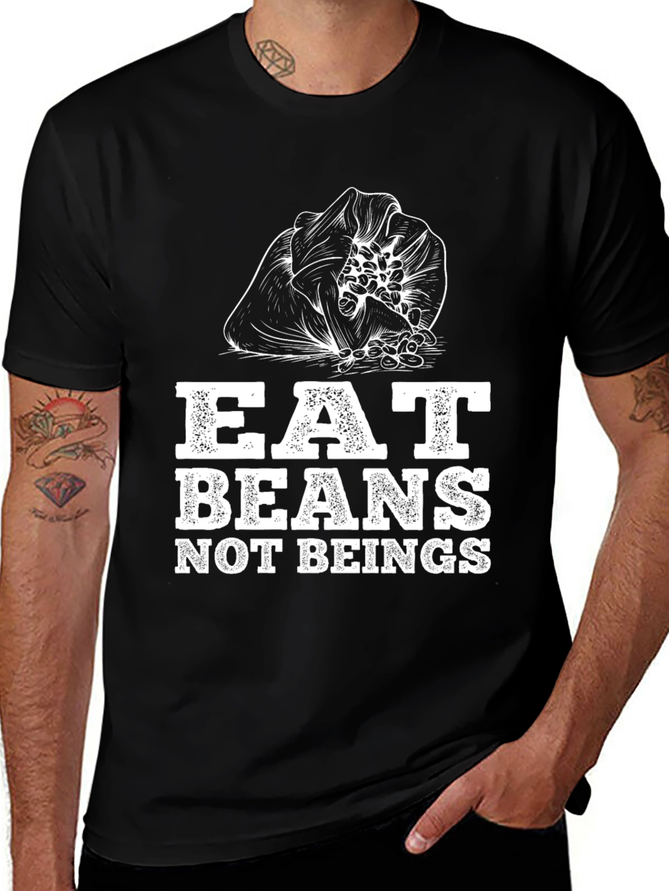 Variant 16 of Eat Beans Not Beings Graphic T-Shirt