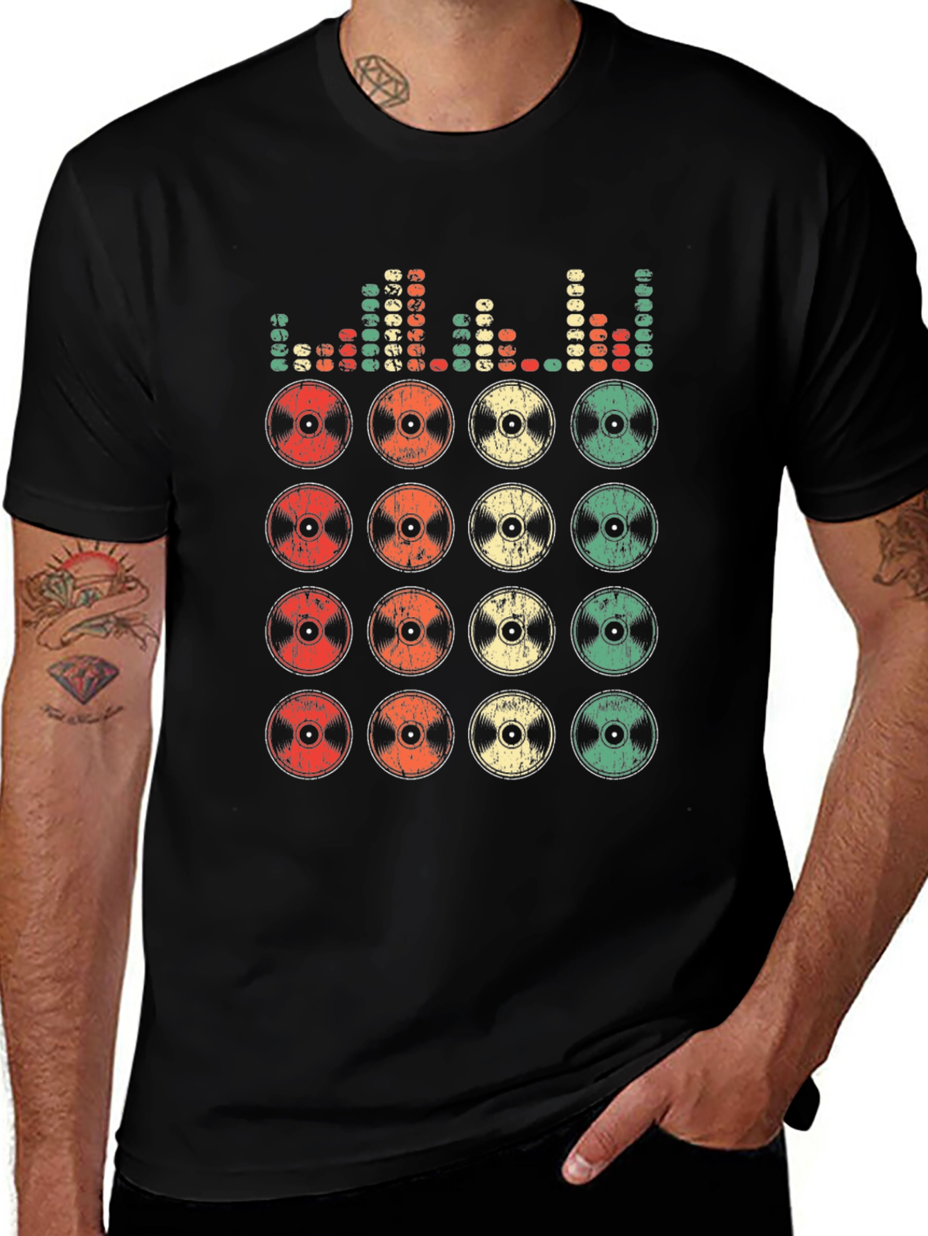 Variant 19 of Retro Record Graphic T-Shirt