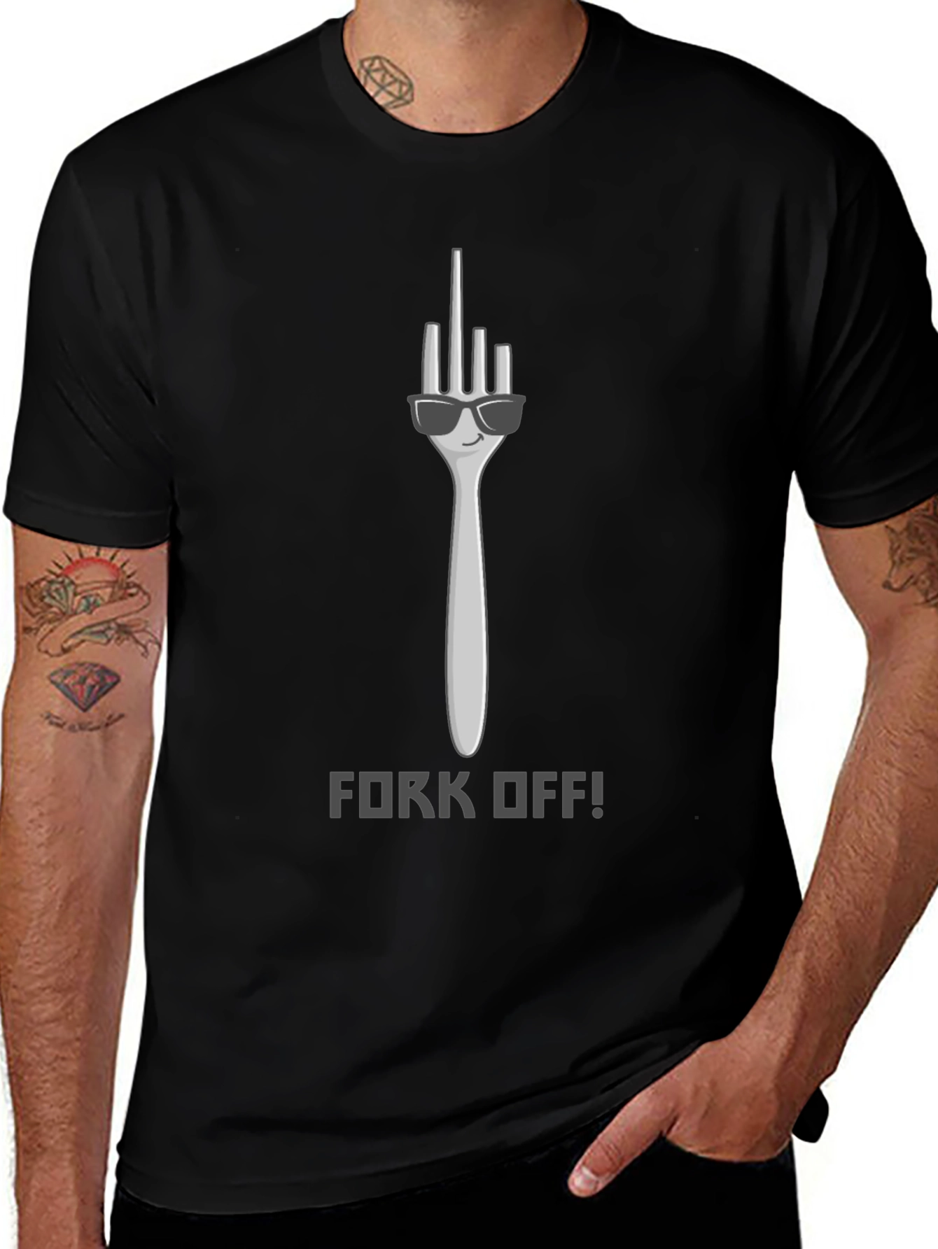 Variant 13 of Fork Off T-Shirt - Funny Graphic Tee