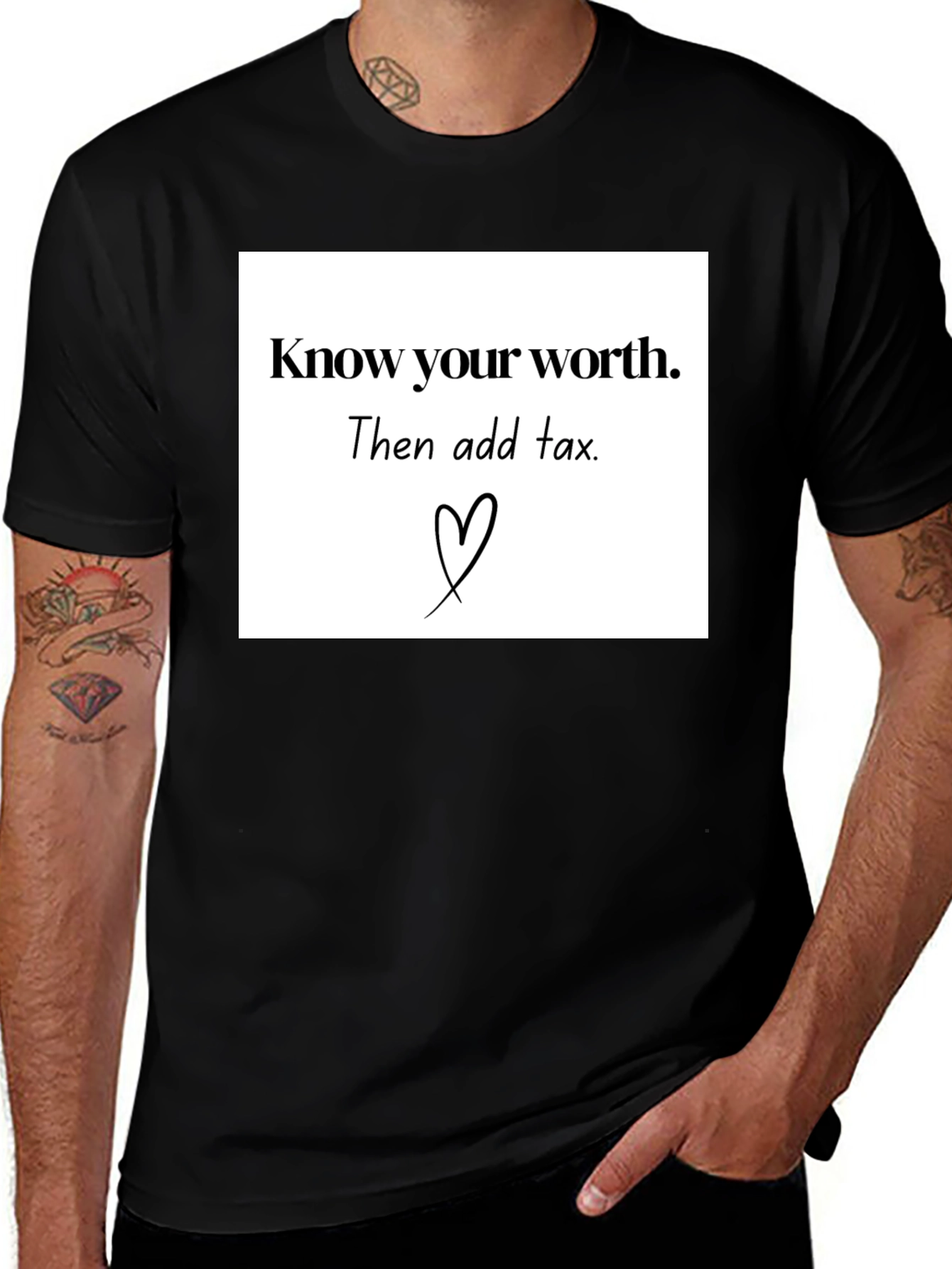 Variant 19 of Know Your Worth Graphic Tee