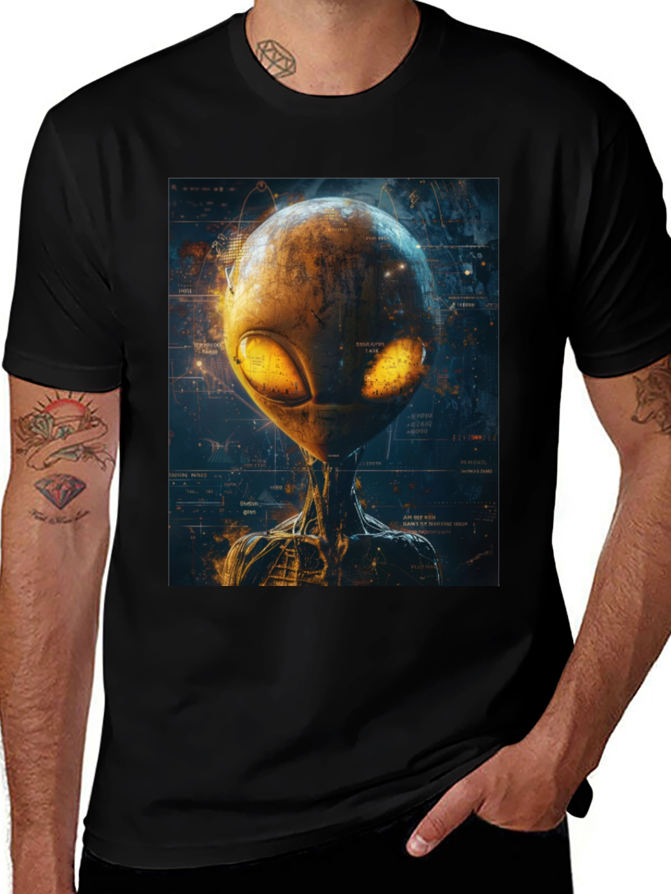 Alien Graphic T-Shirt - Sci-Fi Streetwear