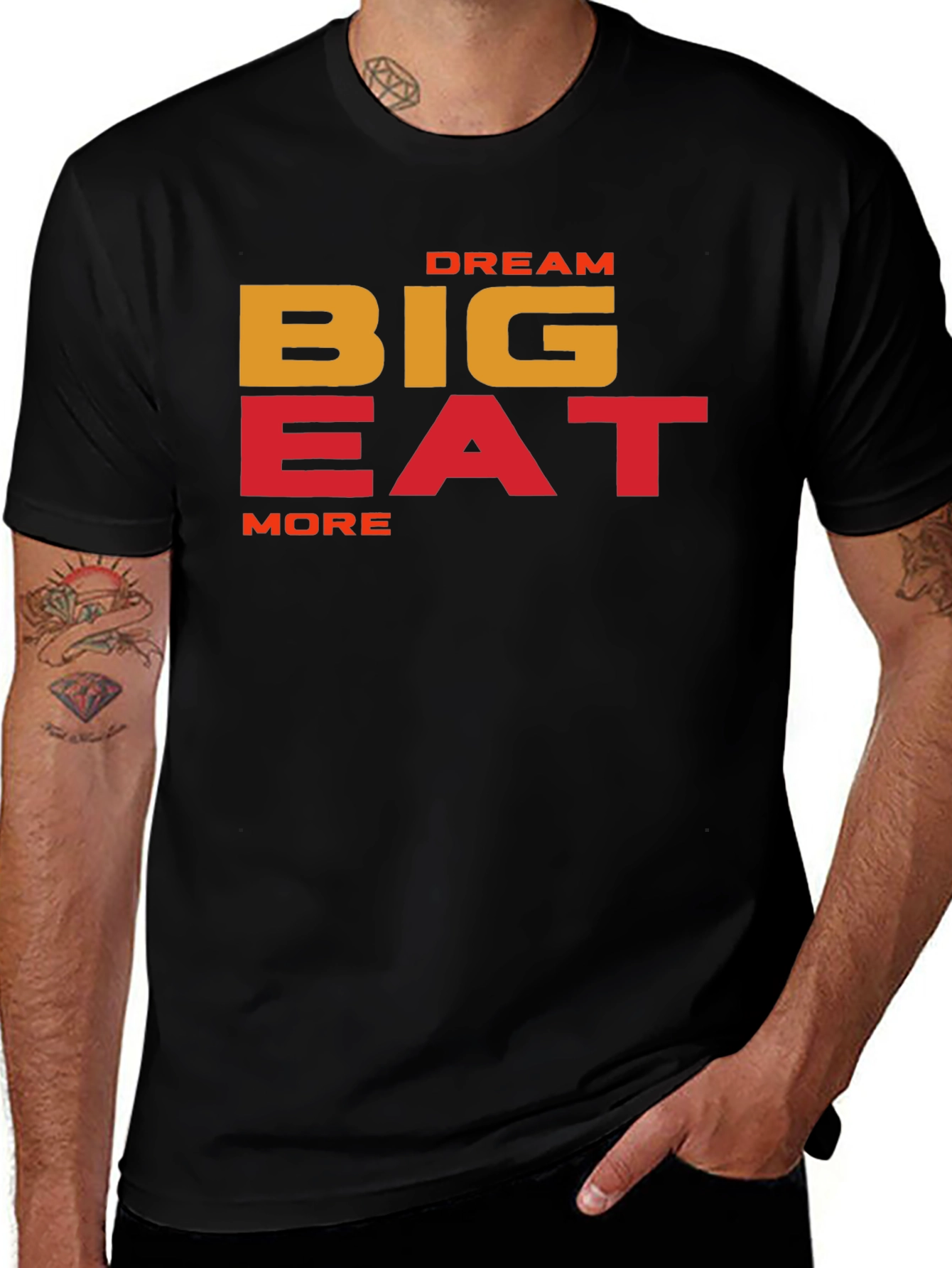 Variant 28 of Dream Big Eat More Graphic T-Shirt