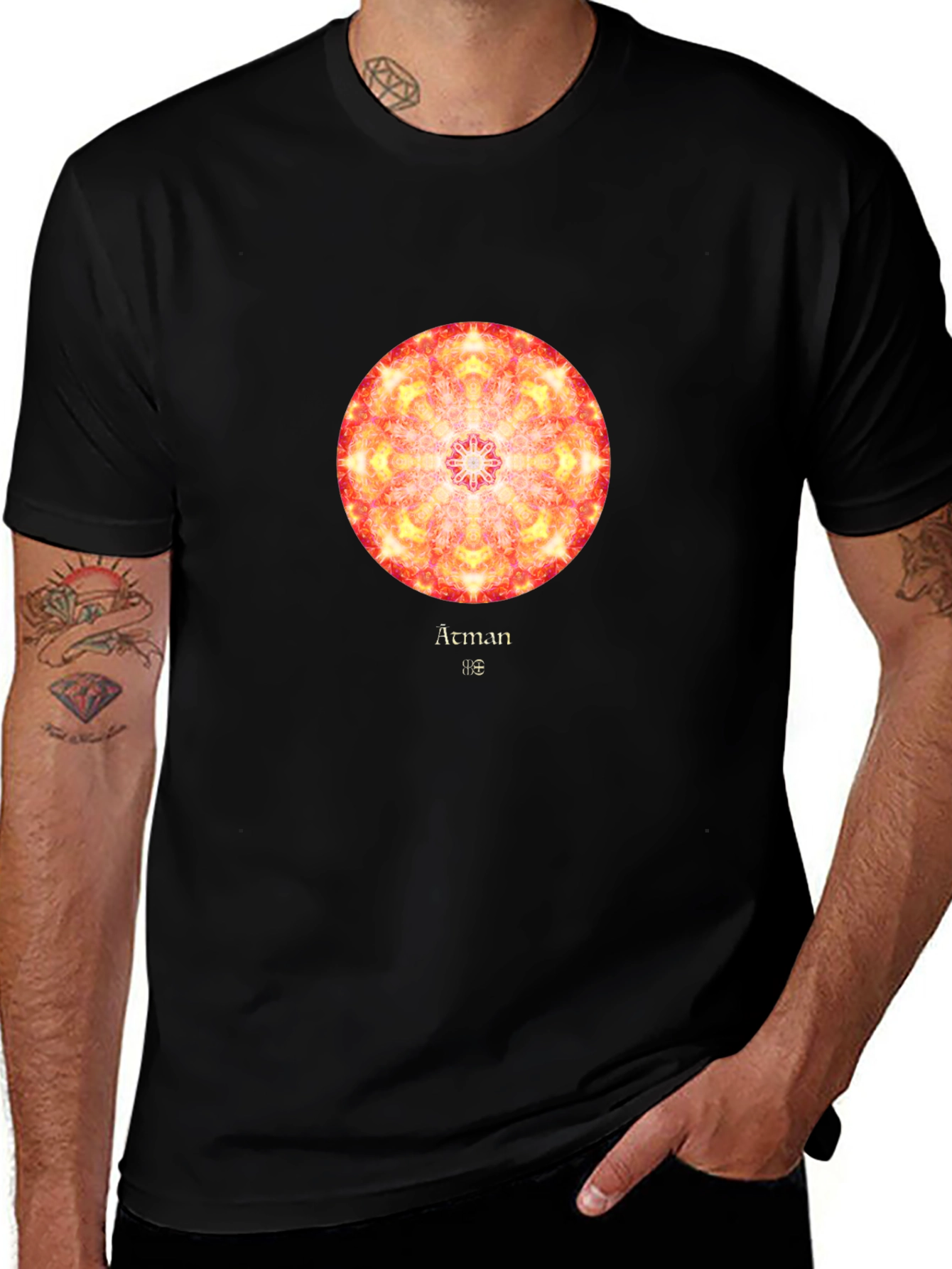 Variant 27 of Aeman Mandala Graphic Tee - Unisex Black T-Shirt