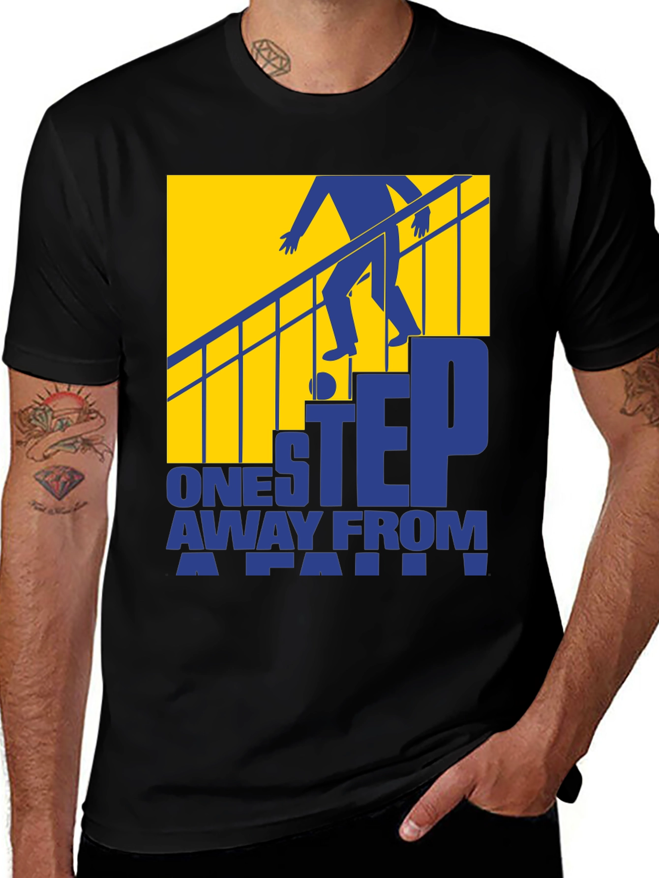 Variant 17 of One Step Away From A Fall Graphic Tee