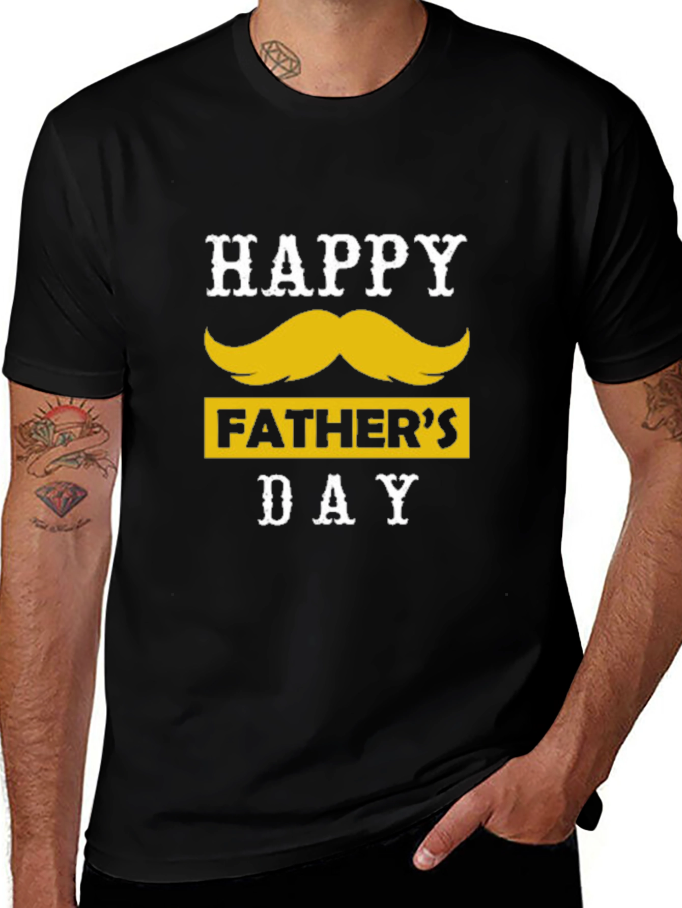 Happy Father's Day Mustache T-Shirt