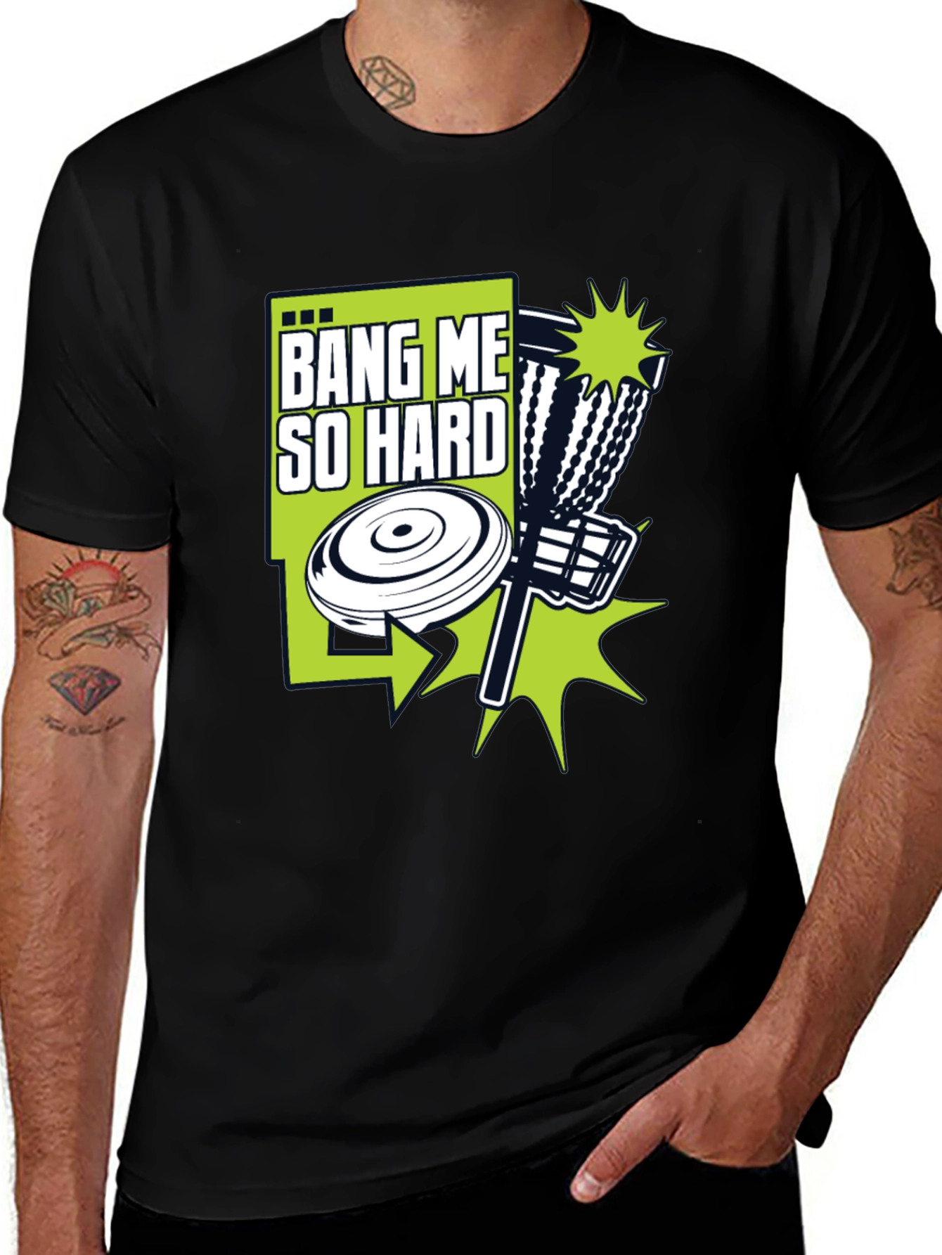 Variant 7 of Bang Me So Hard Disc Golf T-Shirt Funny Golfing Tee