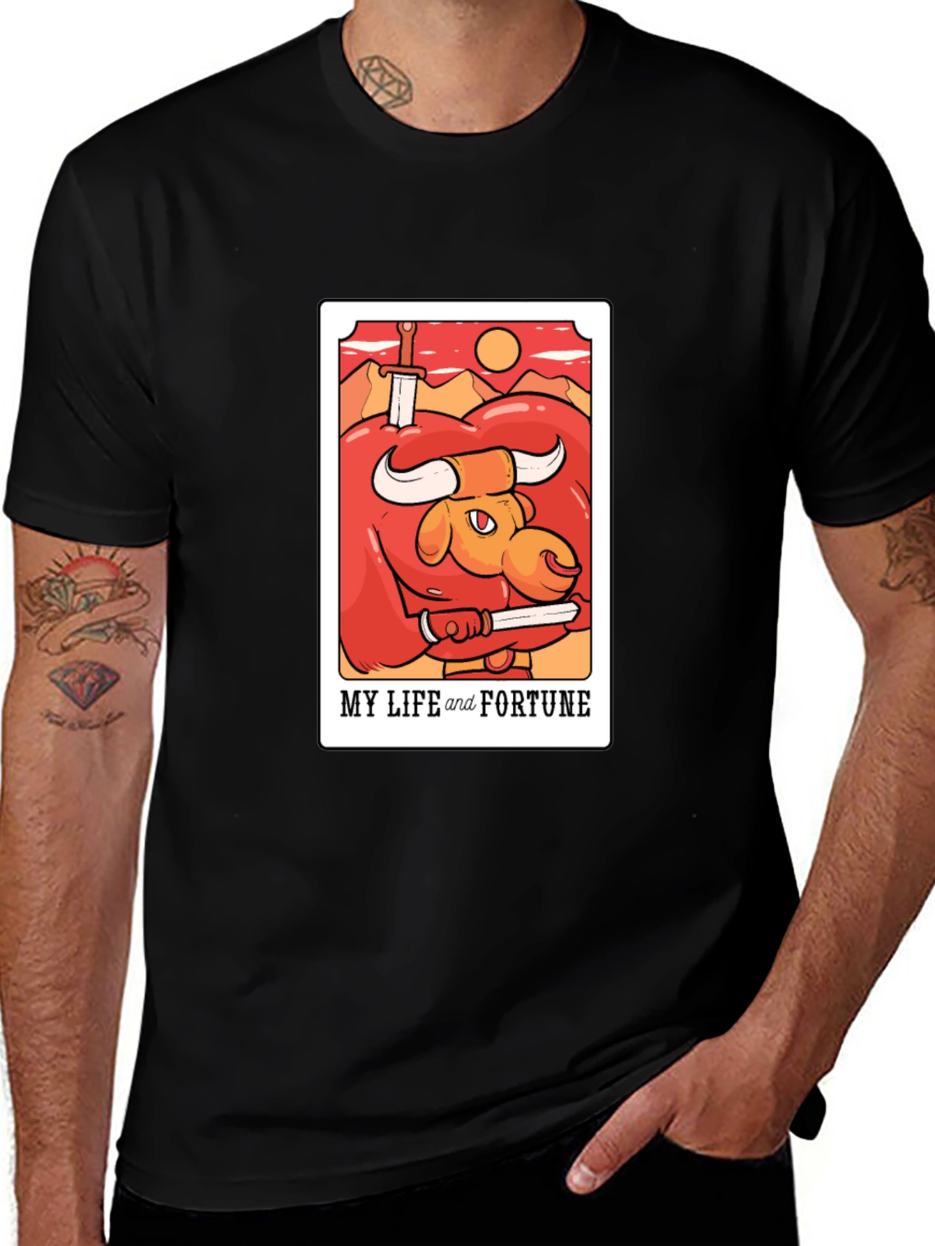 My Life and Fortune Bull Graphic T-Shirt