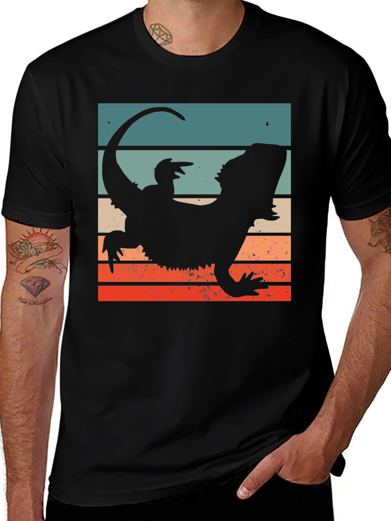 Variant 10 of Bearded Dragon T-Shirt - Vintage Lizard Design