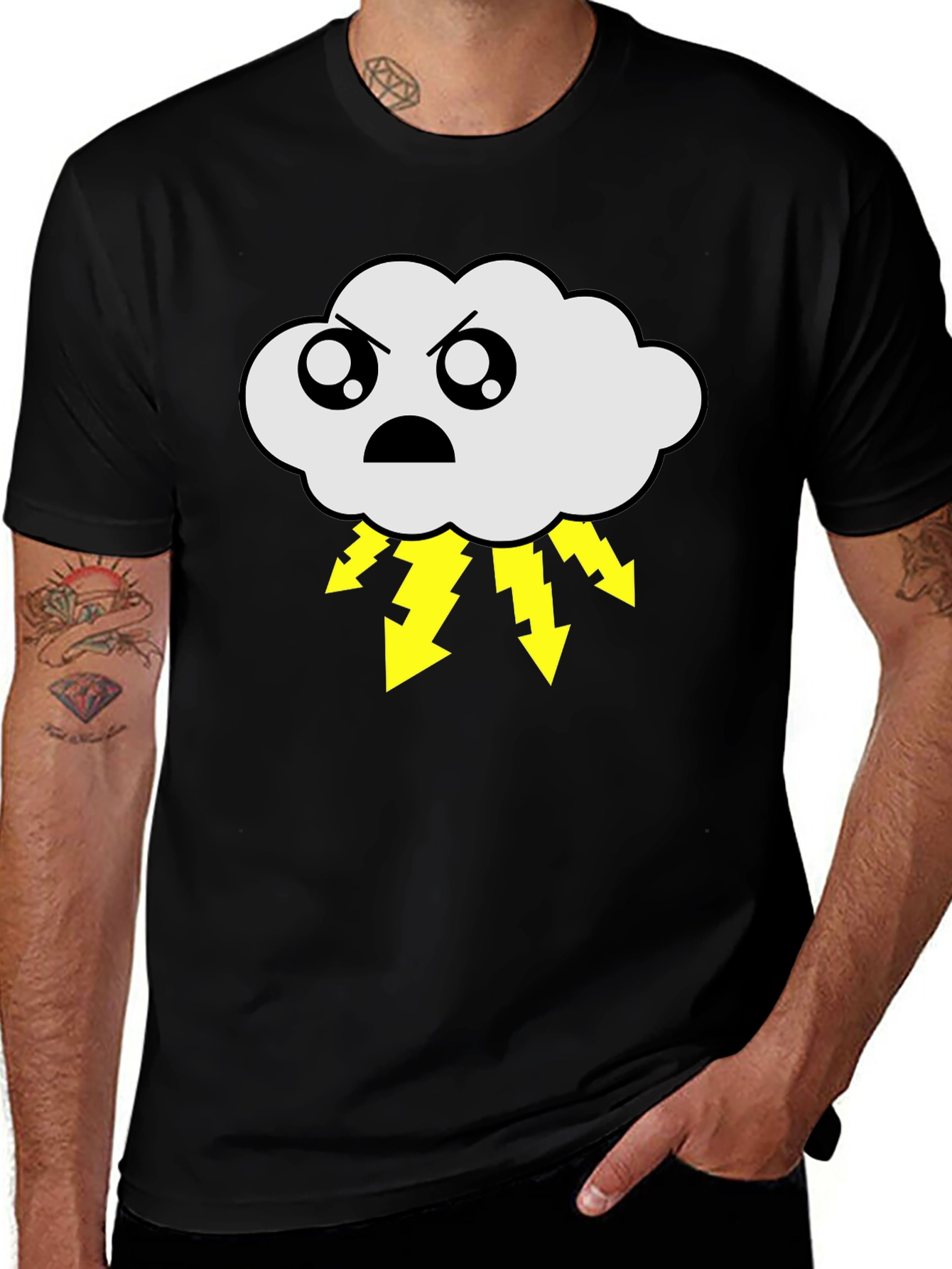 Stormy Cloud T-Shirt - Angry Weather Tee