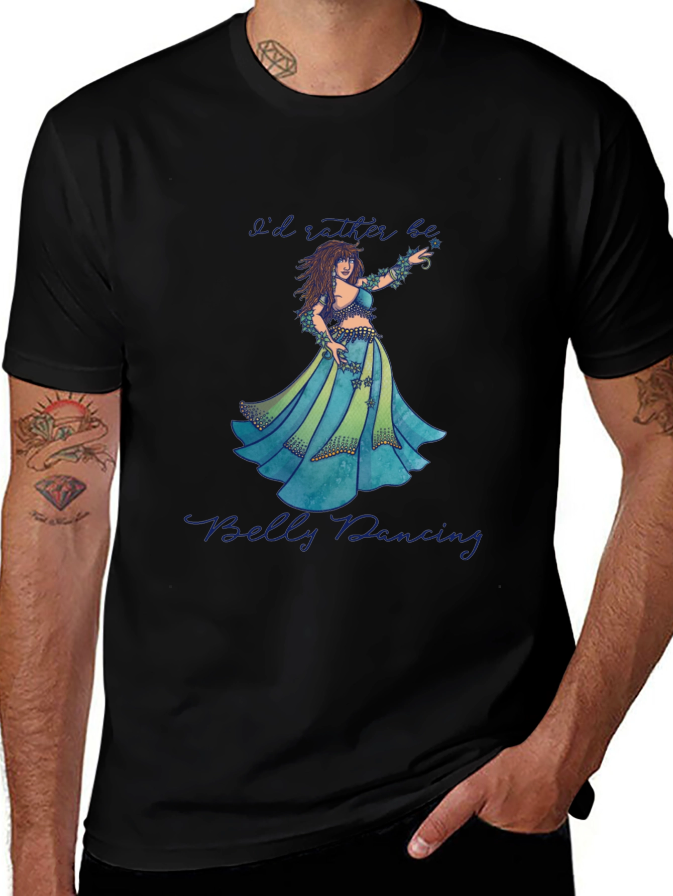 Variant 12 of Belly Dancing Graphic T-Shirt - Soft Cotton Tee