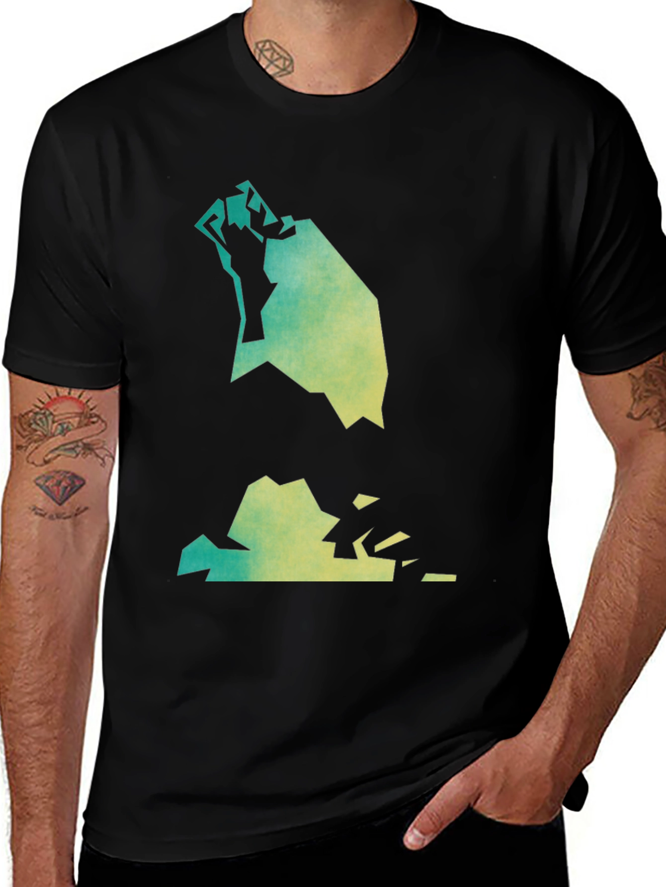 Variant 28 of Abstract Graphic Tee - Black