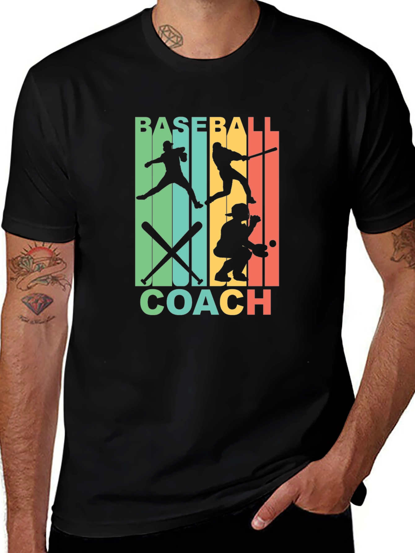 Variant 15 of Baseball Coach Graphic T-Shirt