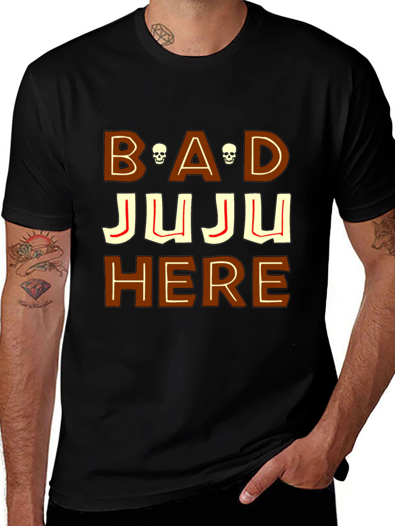 Variant 11 of Bad Juju Here T-Shirt - Graphic Tee