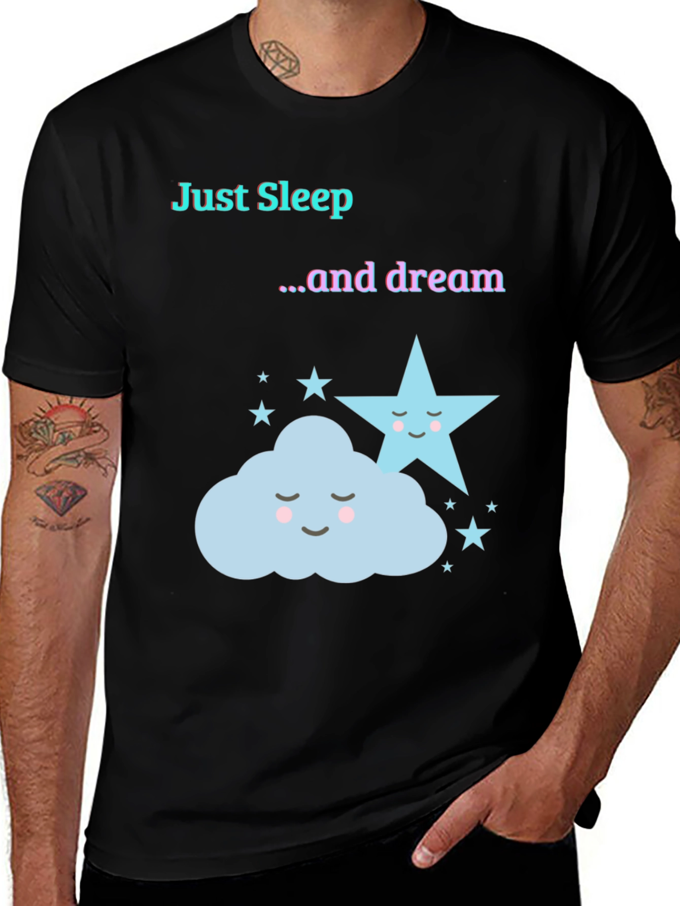 Variant 9 of Just Sleep Dream T-Shirt - Cute Cartoon Graphic Tee