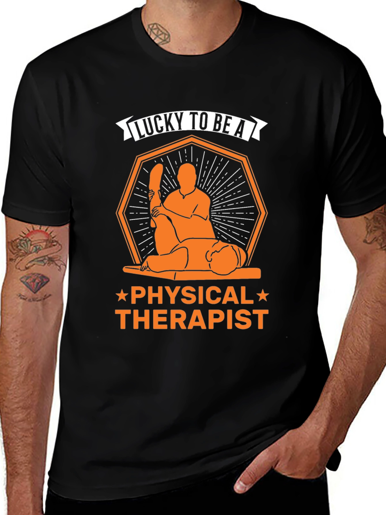 Variant 5 of Lucky to Be A Physical Therapist T-Shirt