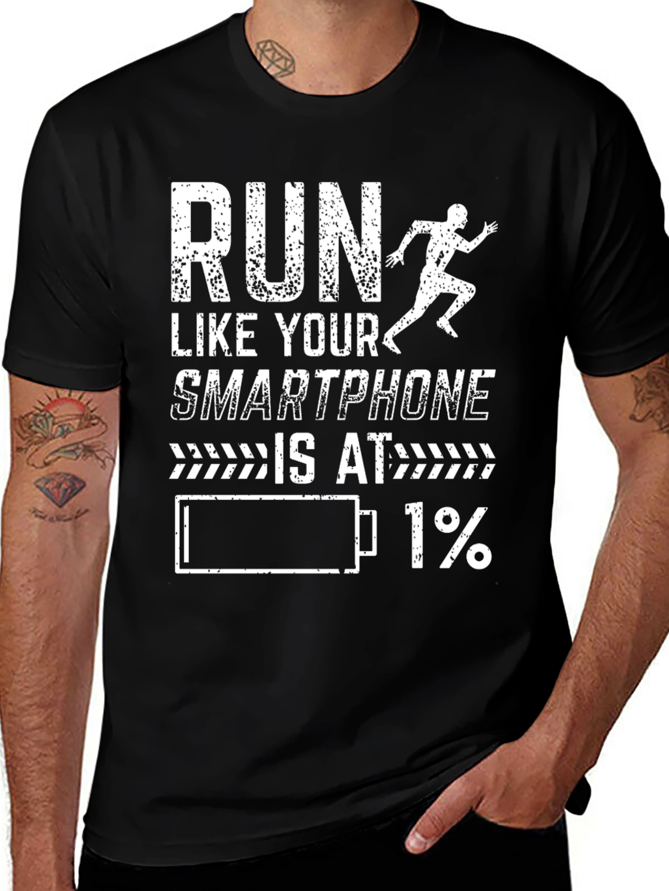 Variant 20 of Run Like Your Smartphone is at 1% T-Shirt
