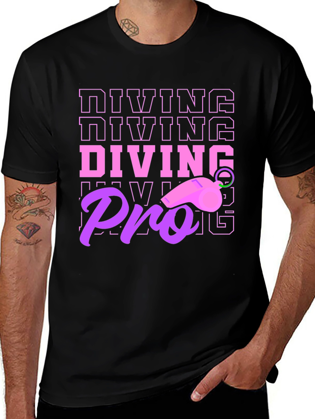Variant 28 of Diving Pro T-Shirt - Unique Design