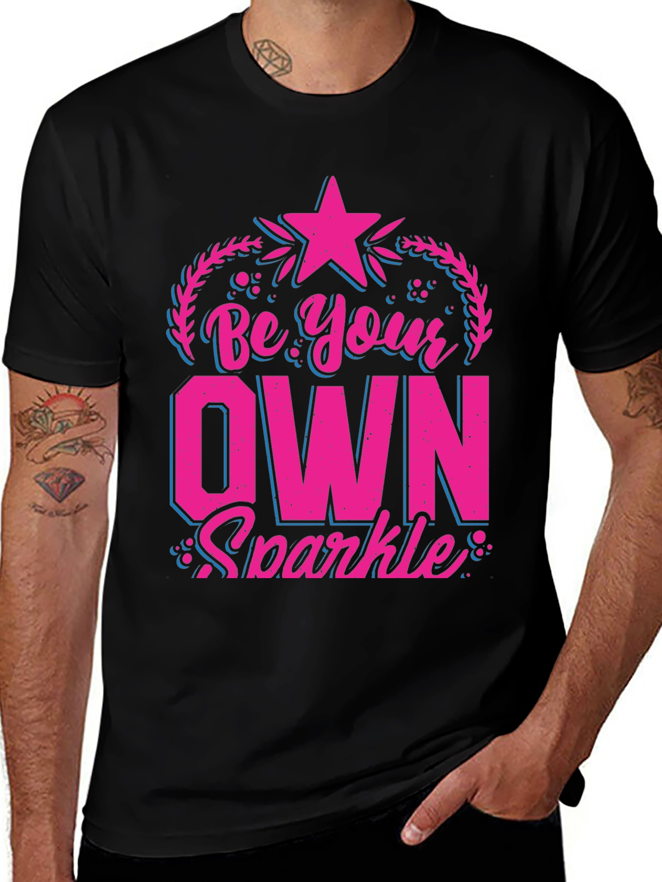 Variant 12 of Be Your Own Sparkle Black Graphic Tee
