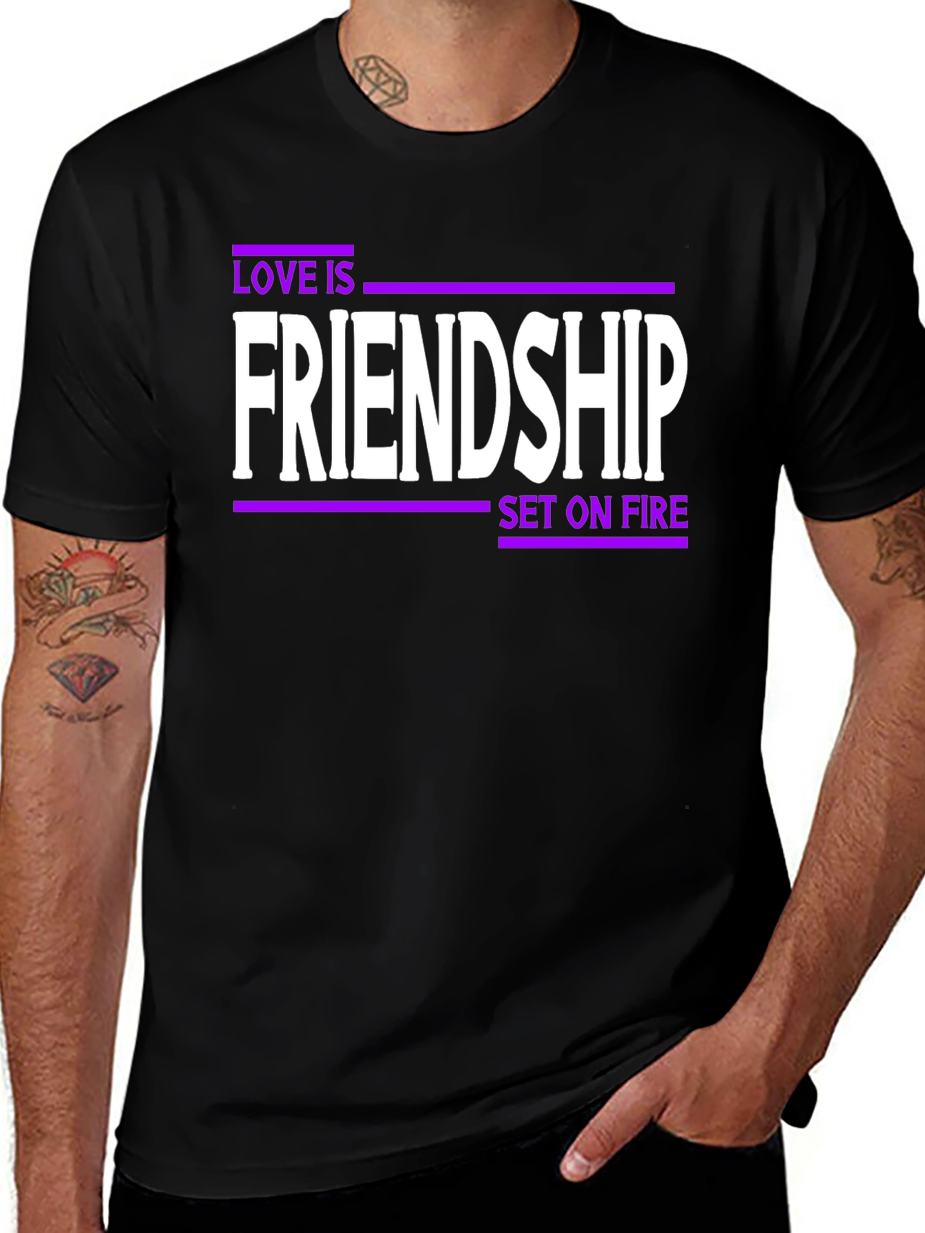 Variant 29 of Friendship Set on Fire Graphic Tee