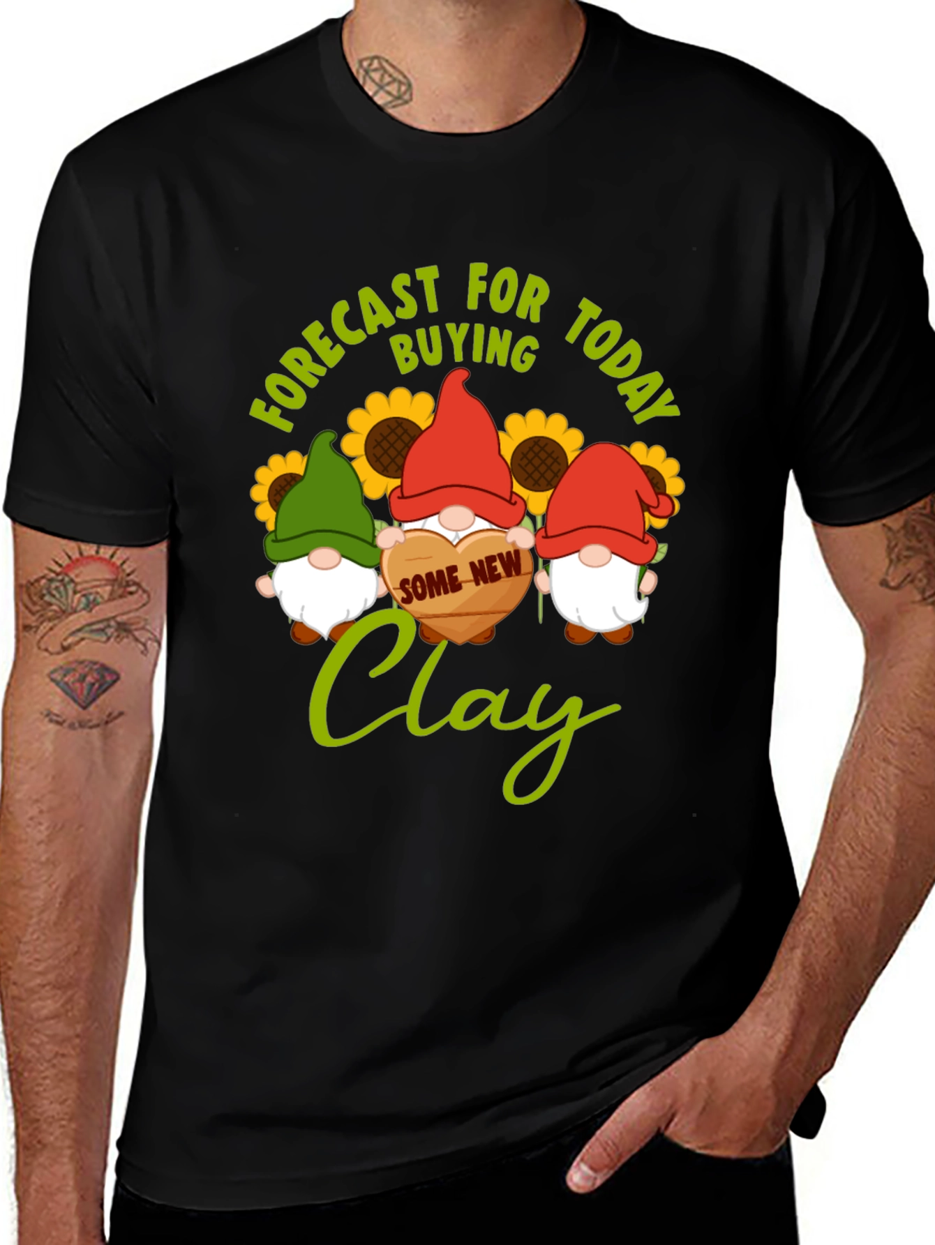 Forecast Buying Clay T-Shirt - Gnome Lover's Gift
