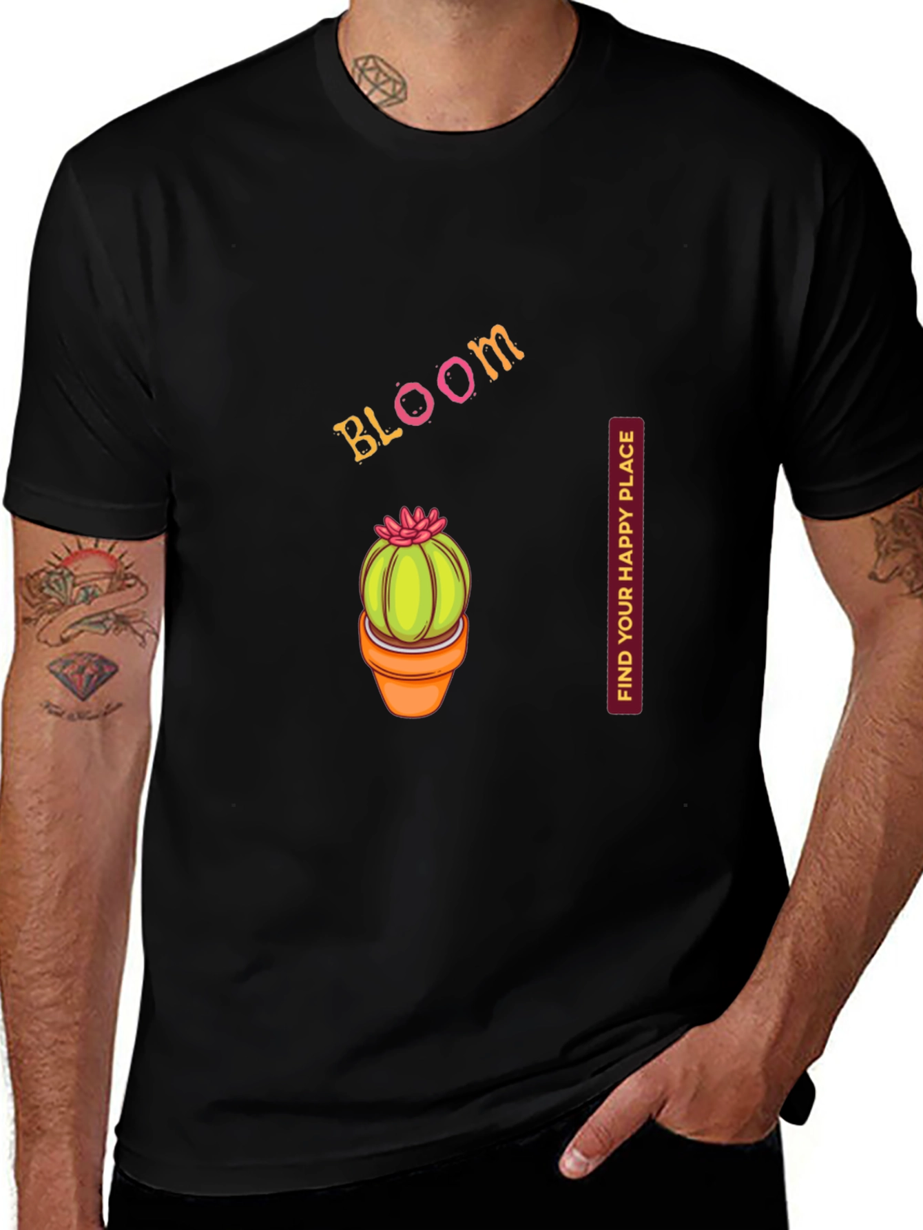 Variant 15 of Bloom Where You're Planted T-Shirt - Black