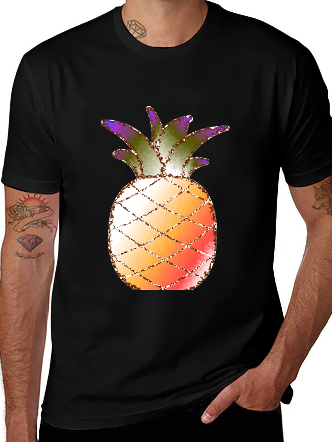 Variant 30 of Pineapple Graphic Tee - Tropical Summer Vibes