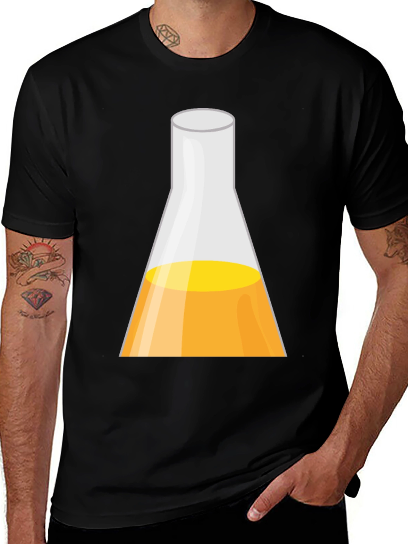 Science Beaker Graphic T-Shirt