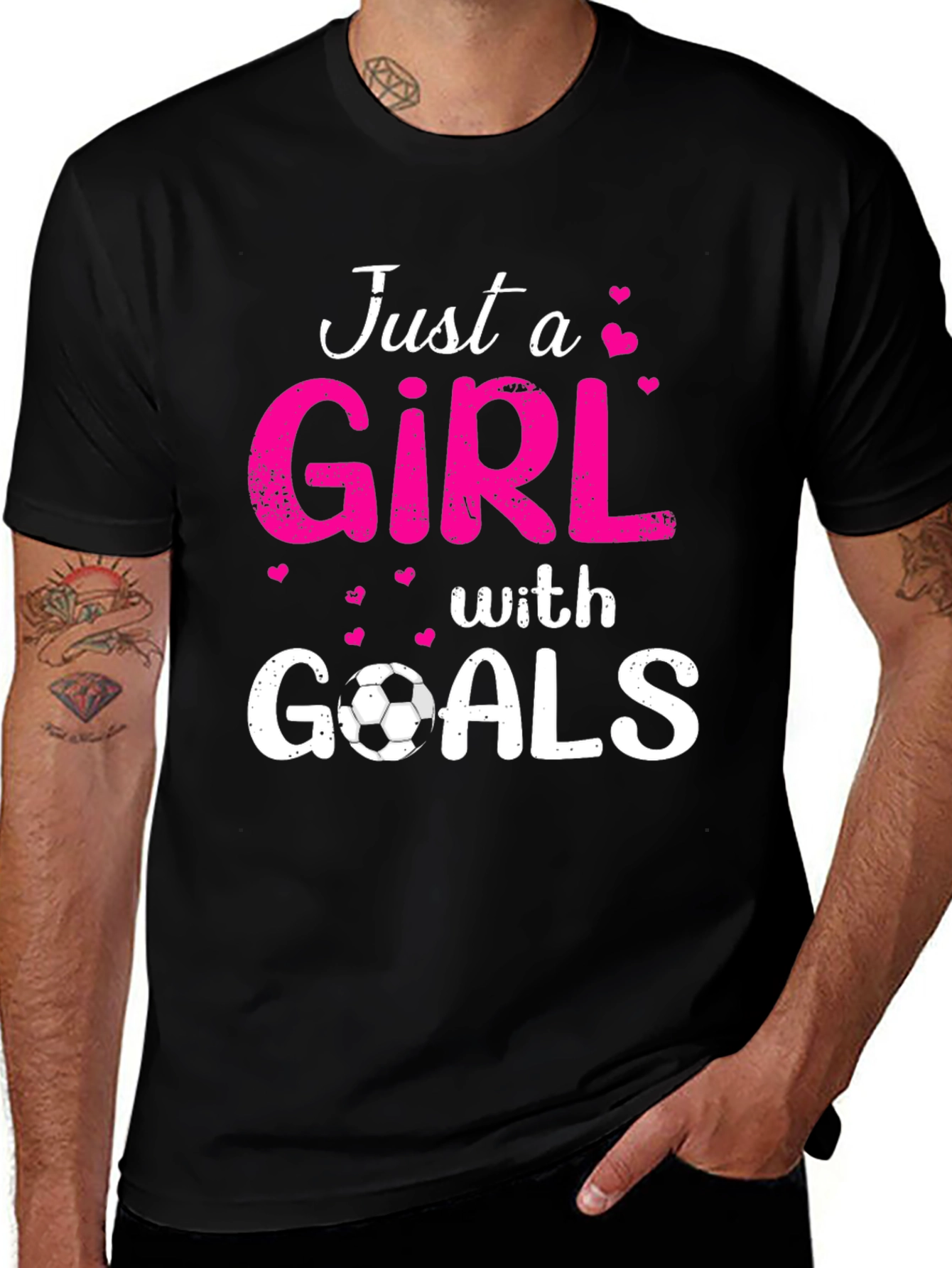 Variant 5 of Just a Girl With Goals Soccer T-Shirt