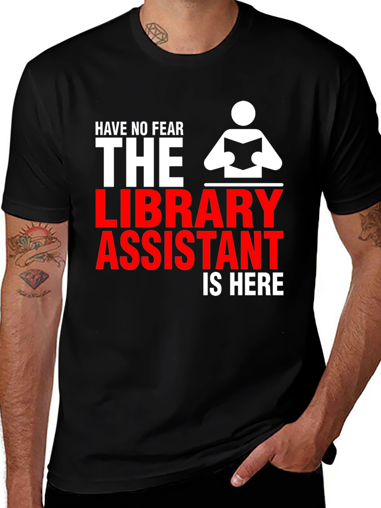 Variant 19 of Library Assistant T-Shirt - Book Lover Tee