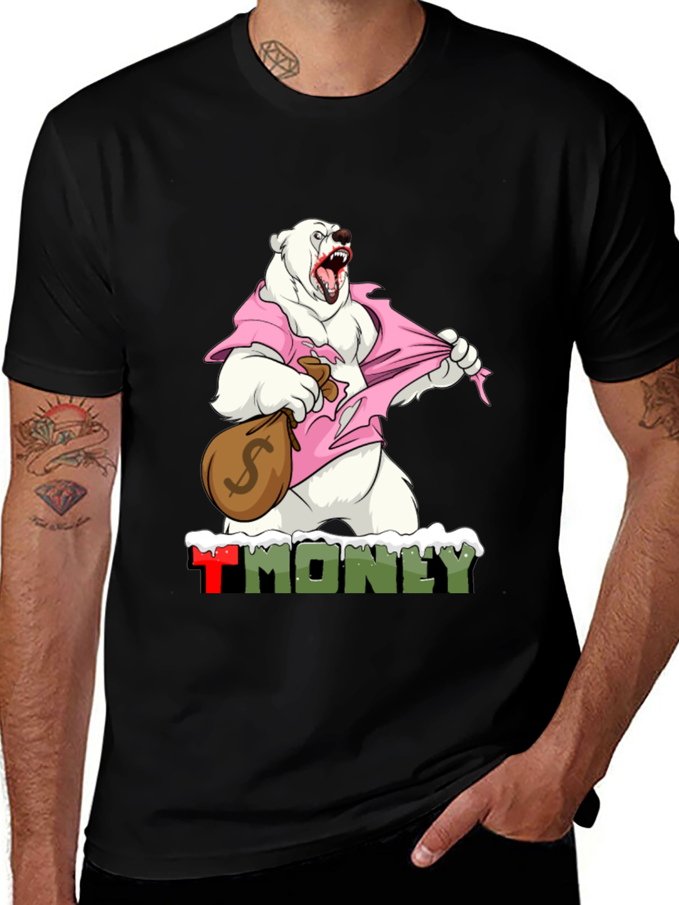 Variant 6 of Polar Bear Money T-Shirt