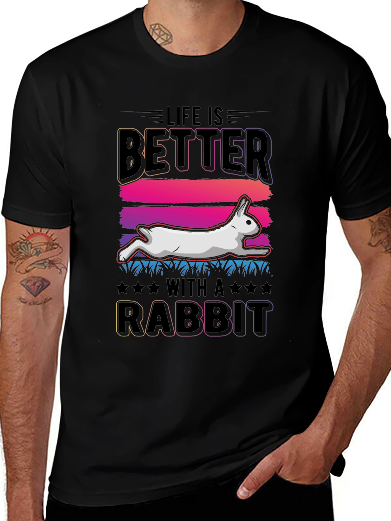 Variant 10 of Life is Better with a Rabbit T-Shirt